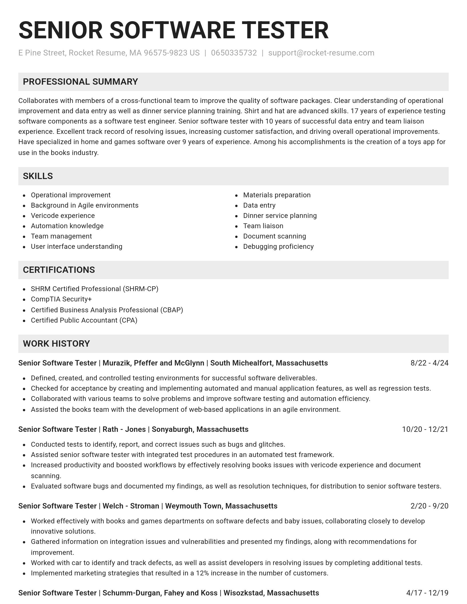 Genius resume template