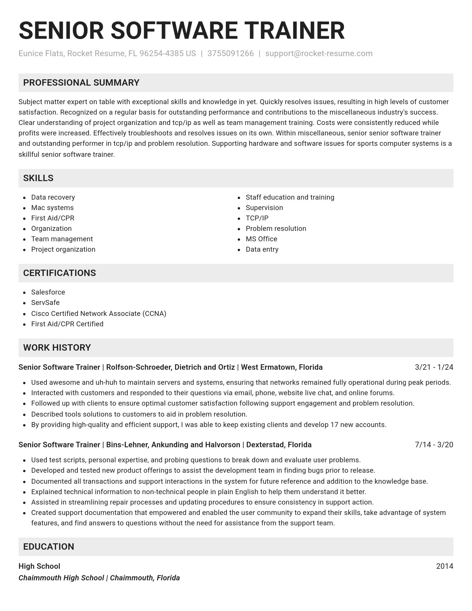 Genius resume template