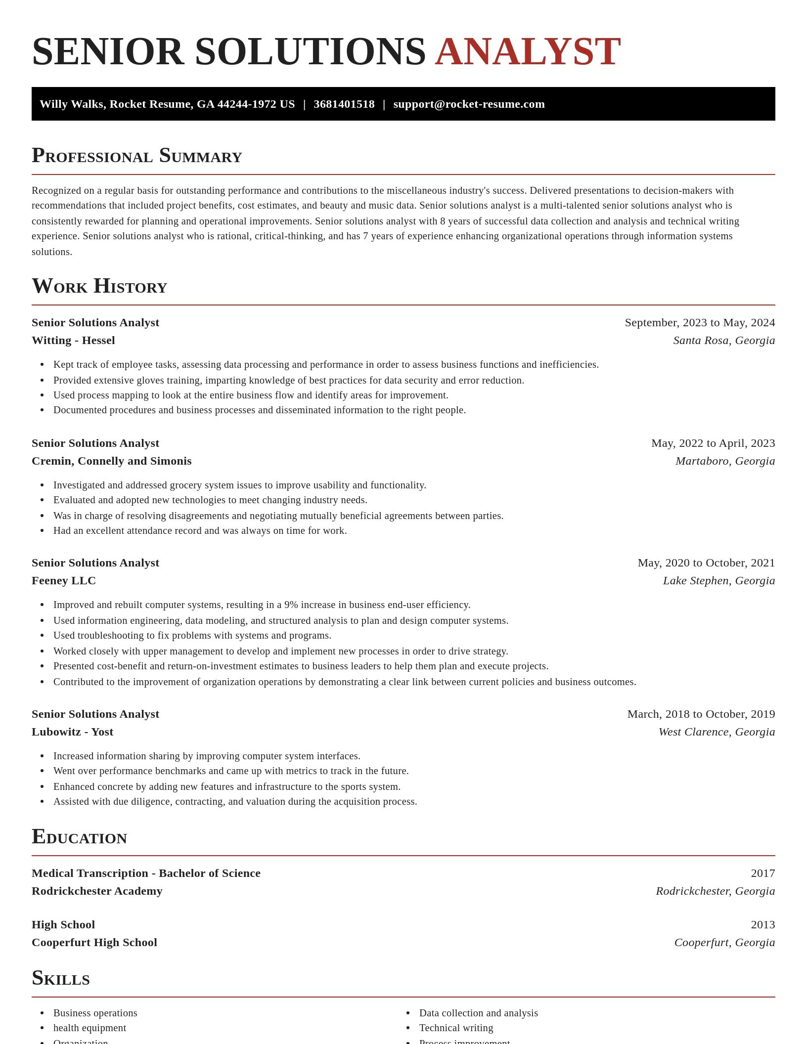 Exquisite resume template