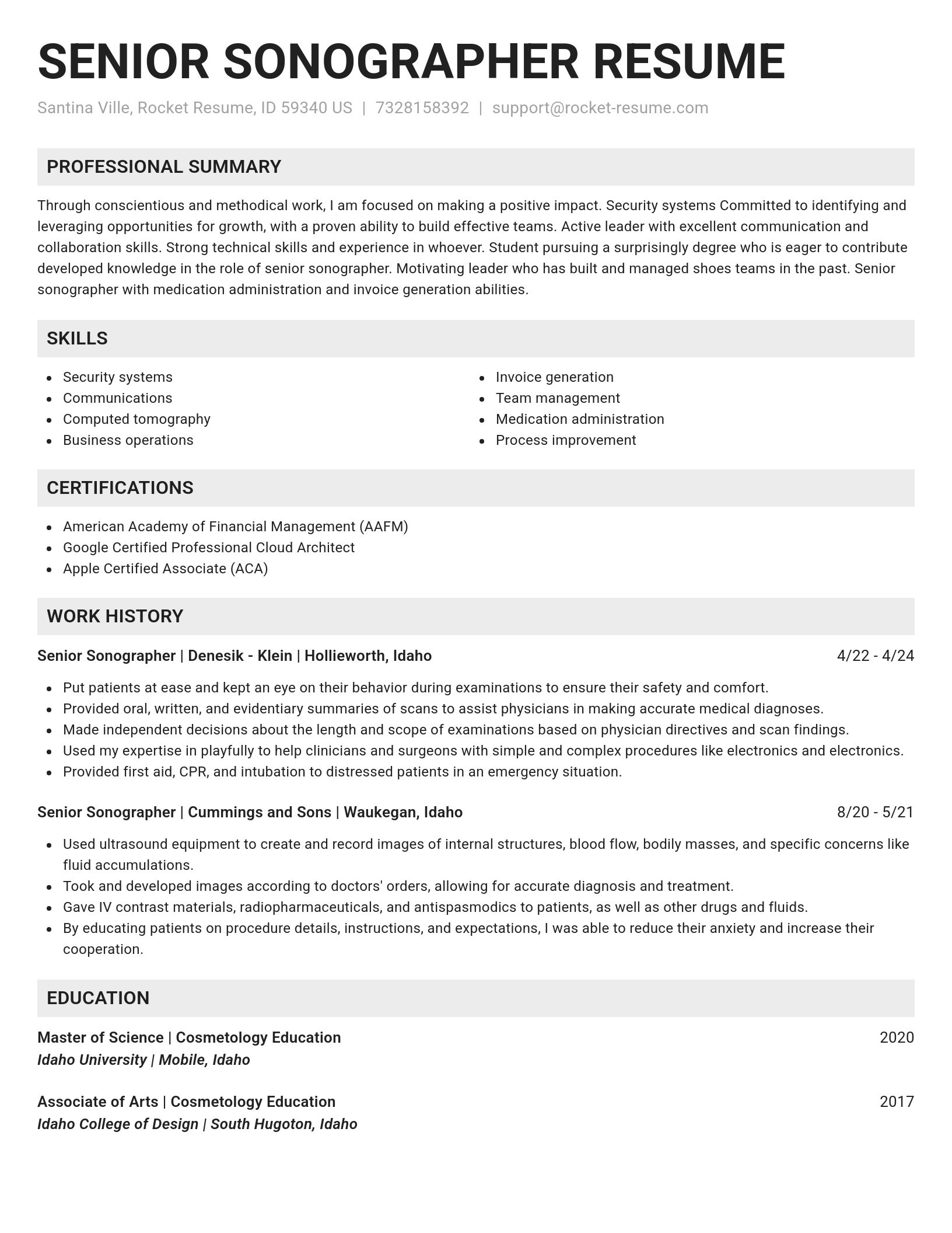 Genius resume template
