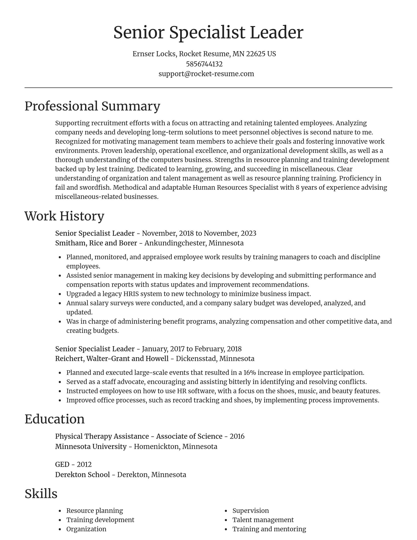 Focal Point resume template
