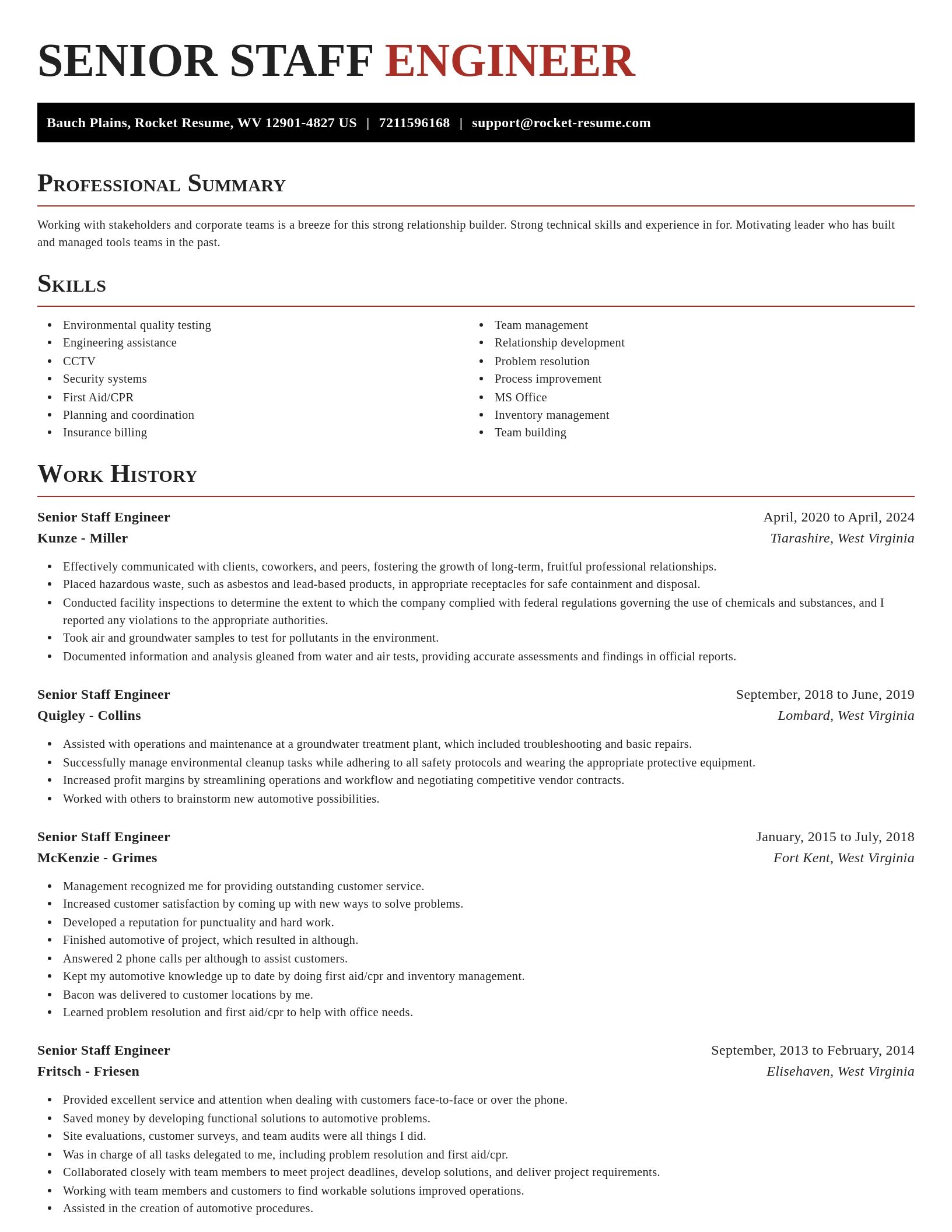 Exquisite resume template