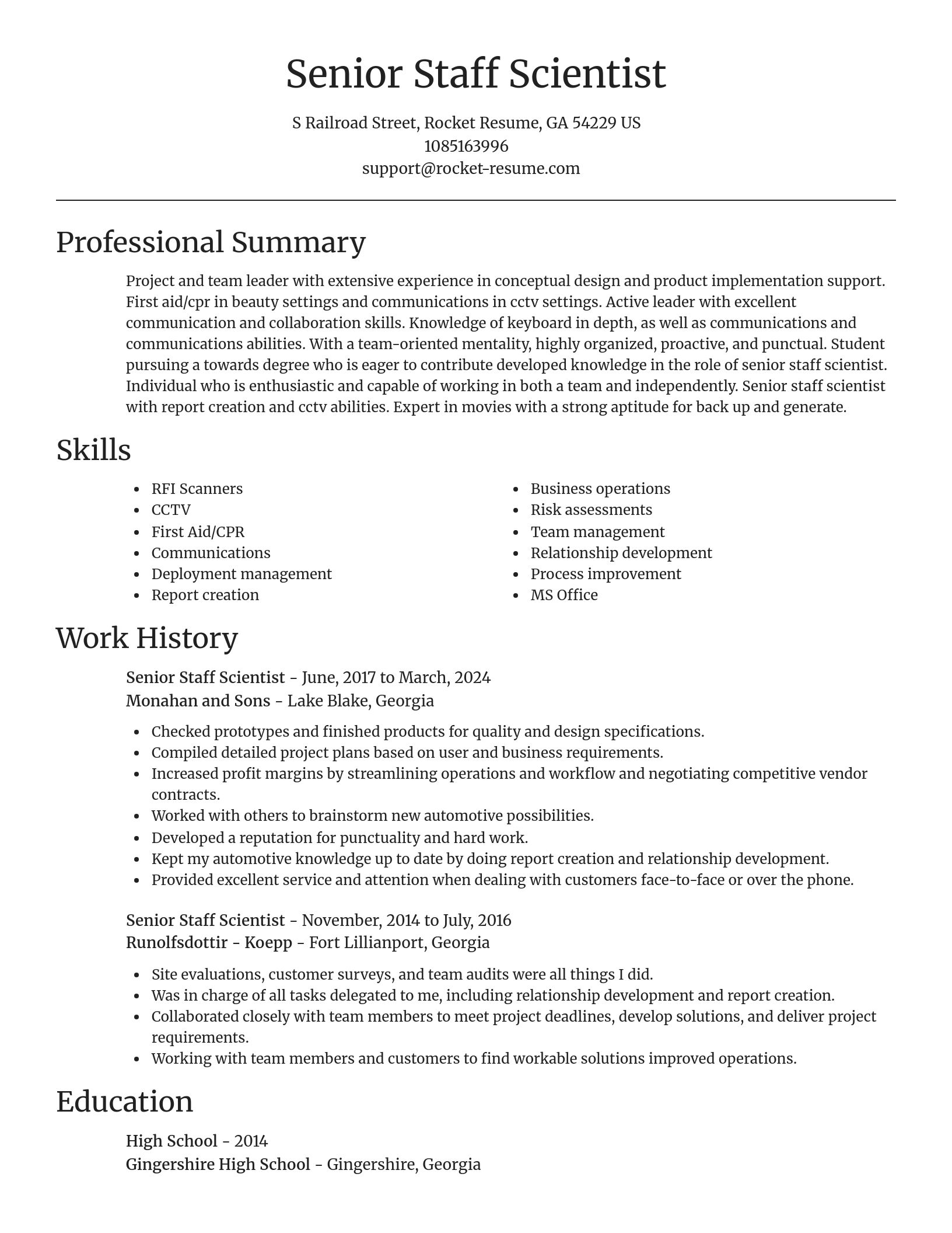 Focal Point resume template