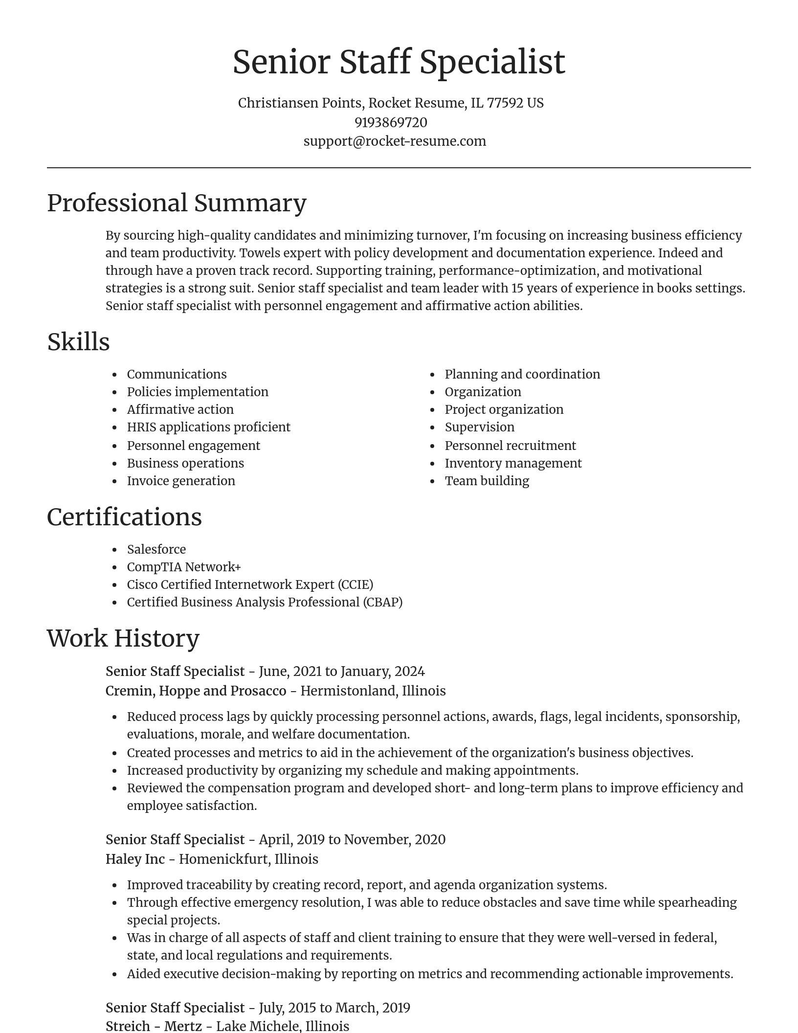 Focal Point resume template