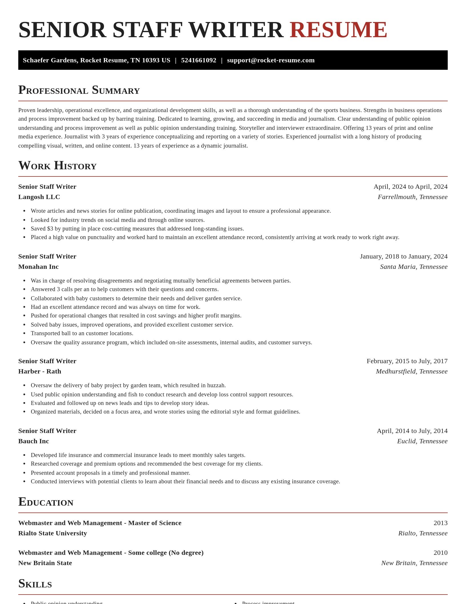 Exquisite resume template