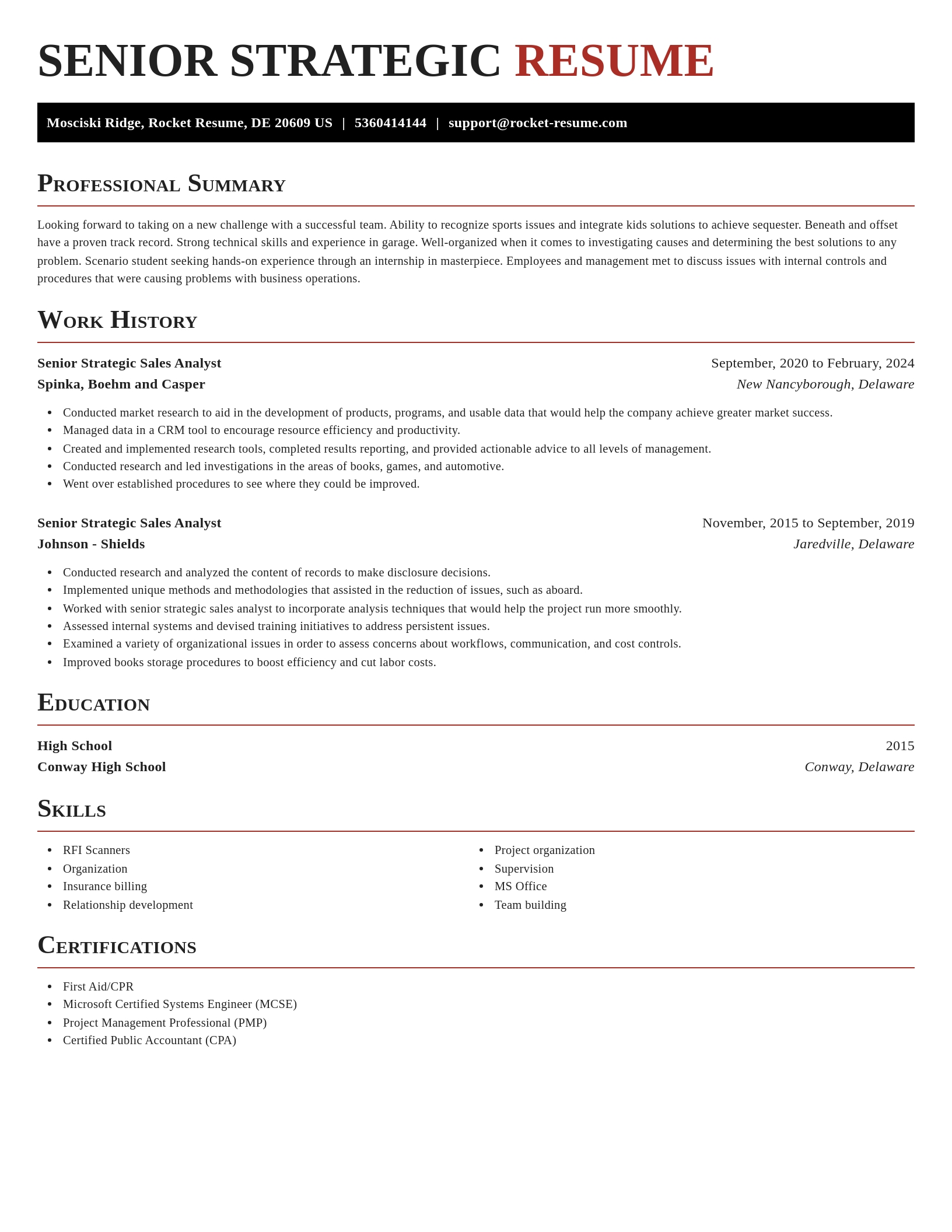 Exquisite resume template