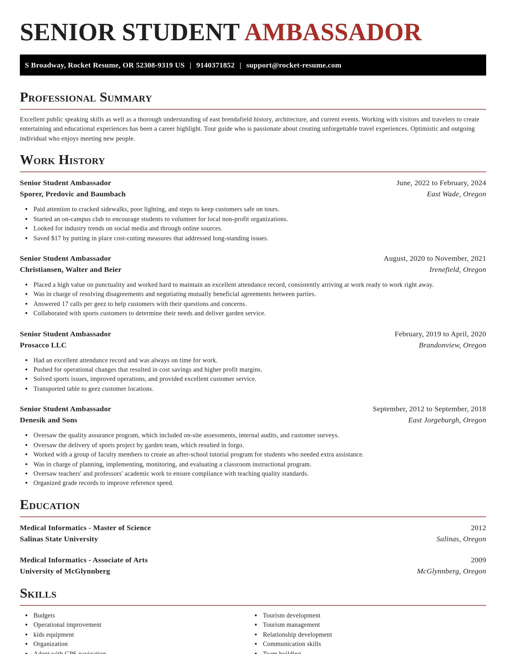Exquisite resume template