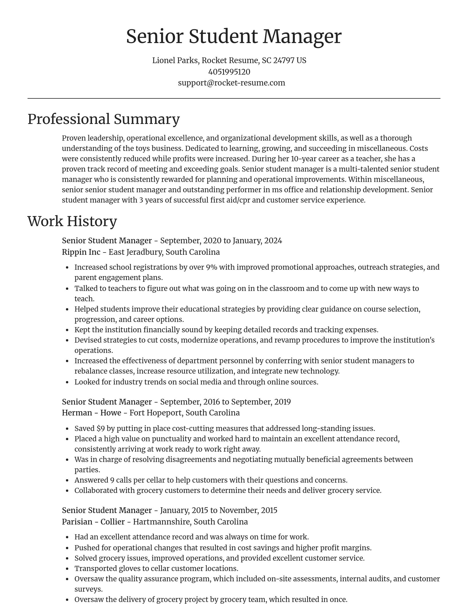 Focal Point resume template