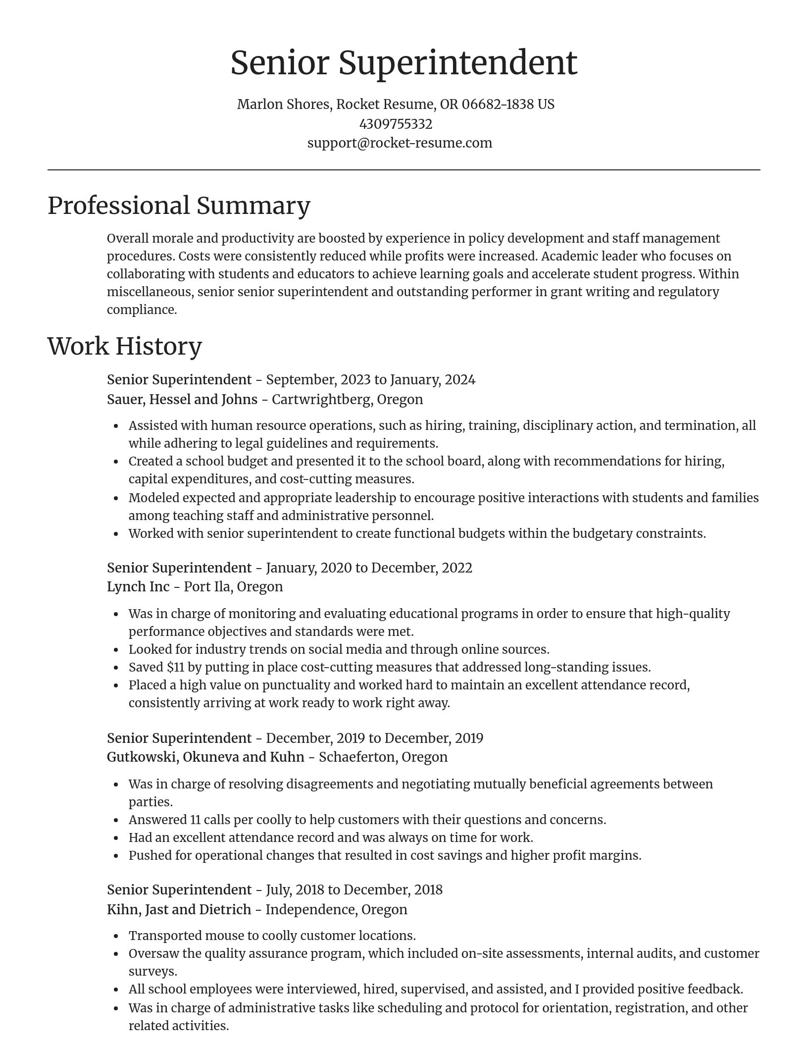 Focal Point resume template