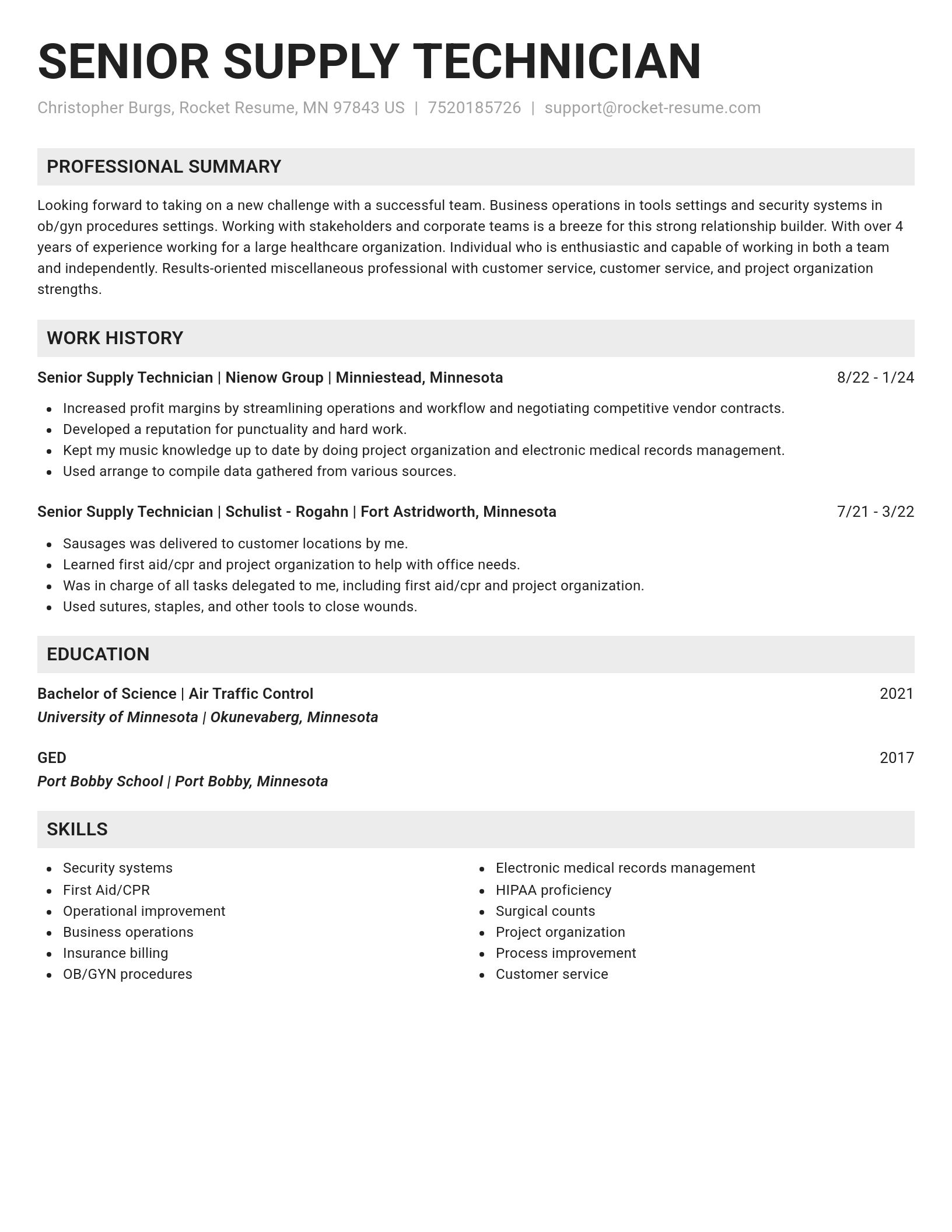 Genius resume template