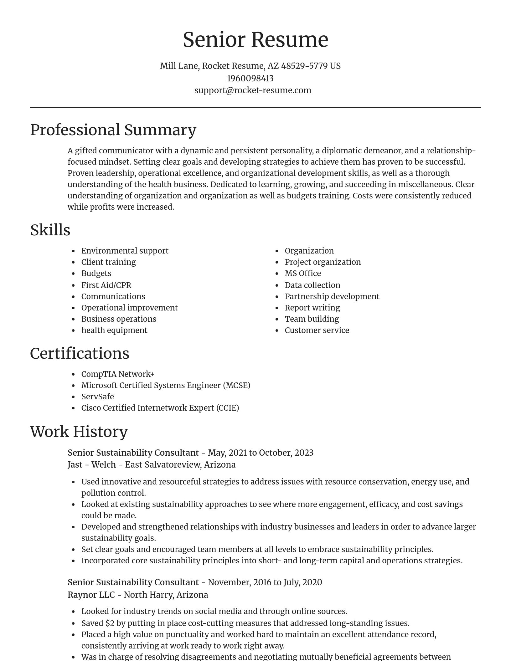 Focal Point resume template