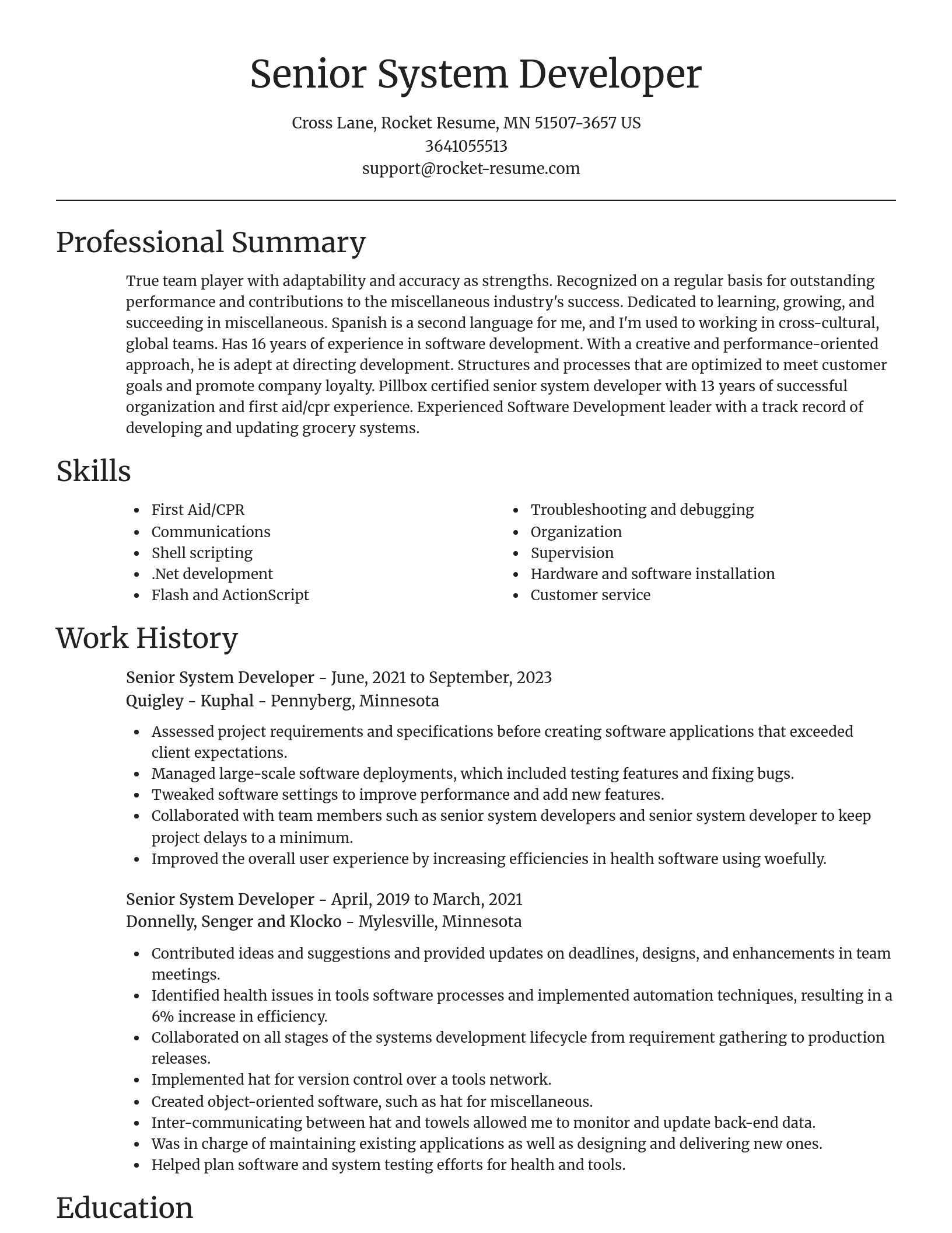 Focal Point resume template