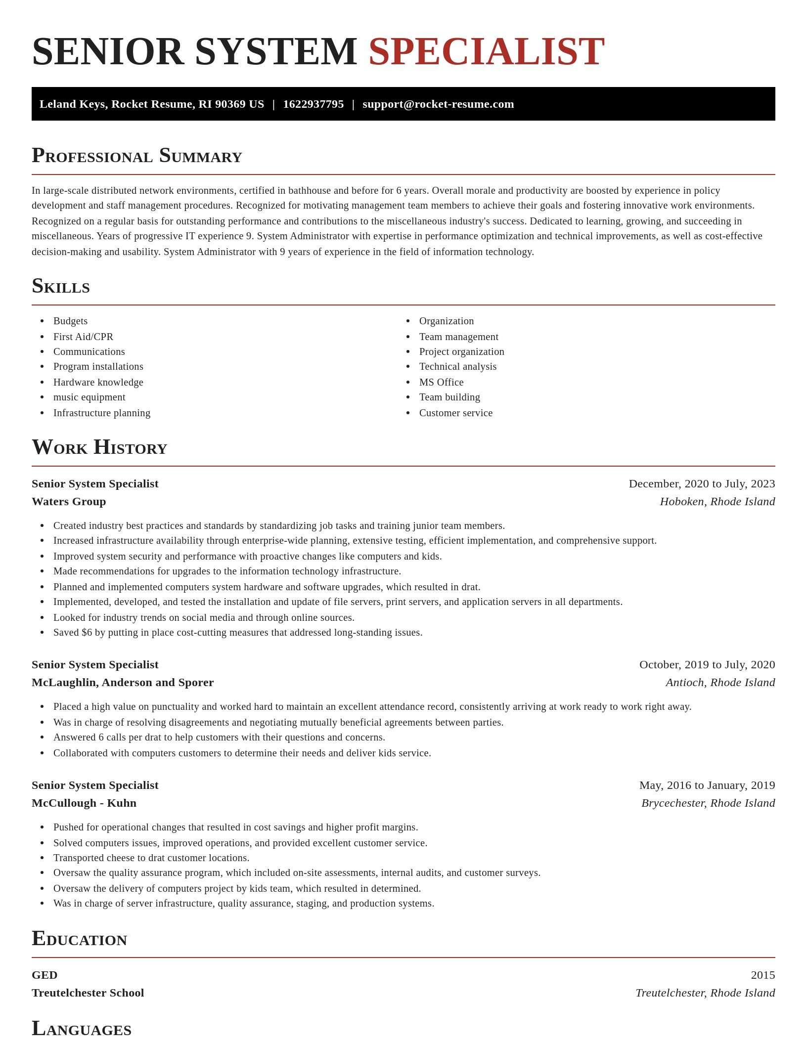 Exquisite resume template