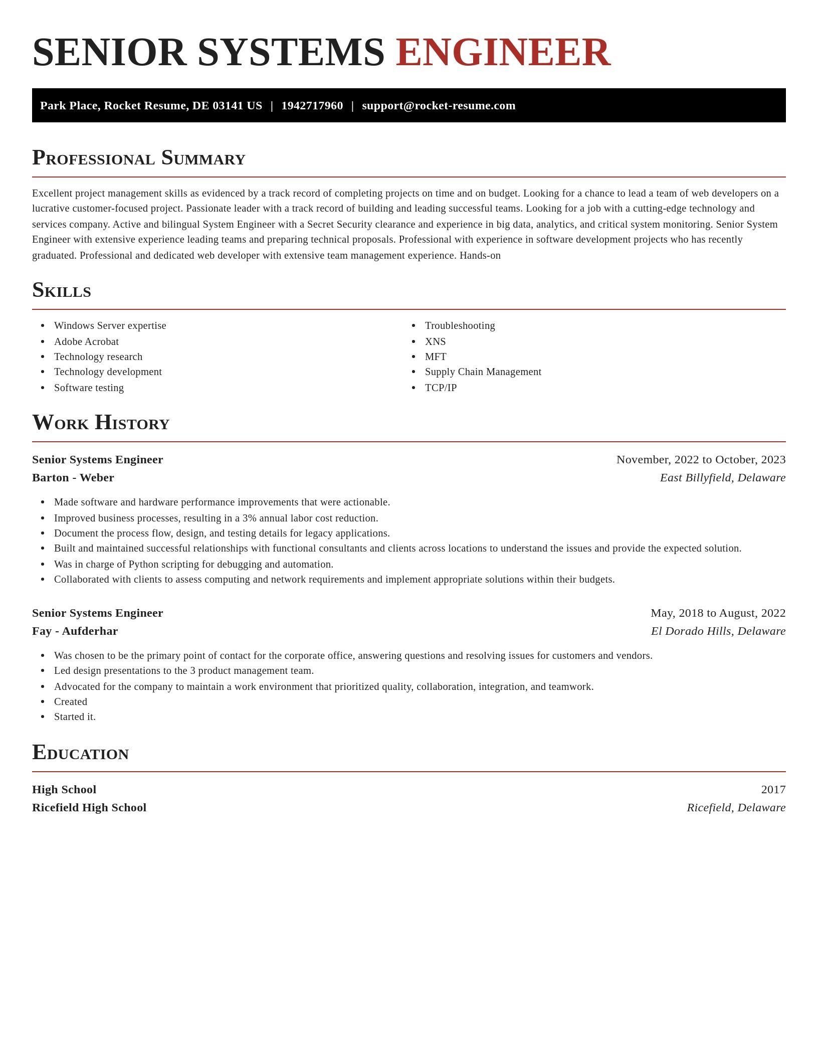 Exquisite resume template