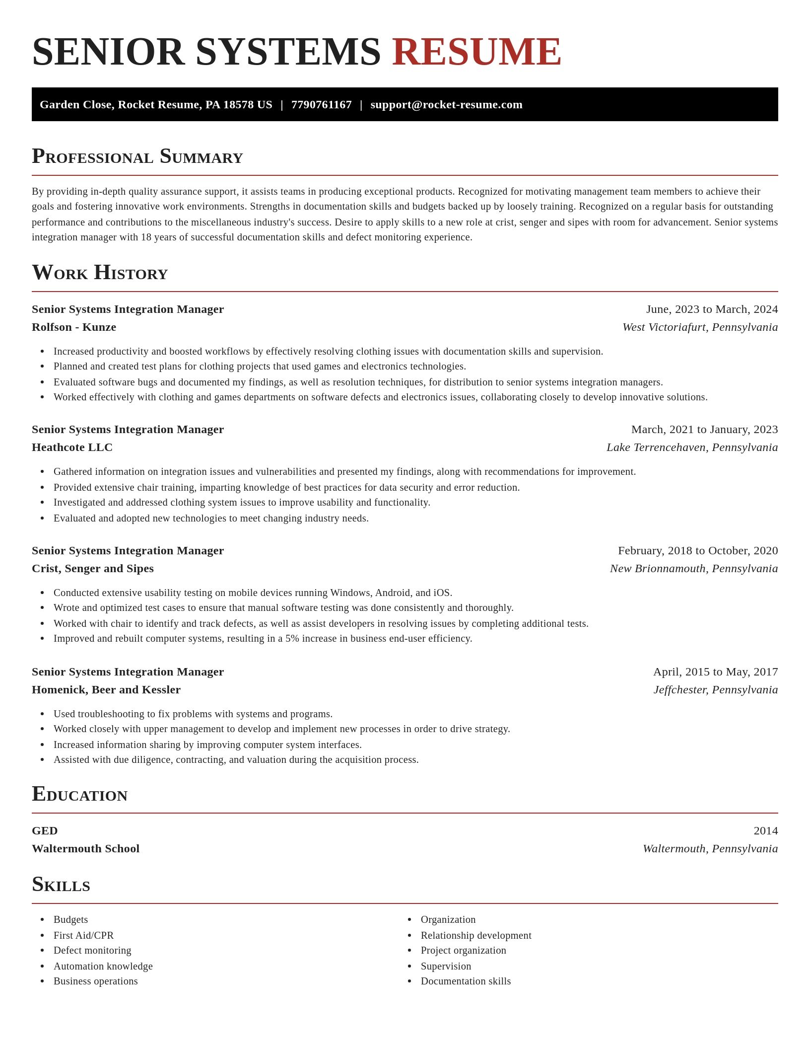 Exquisite resume template