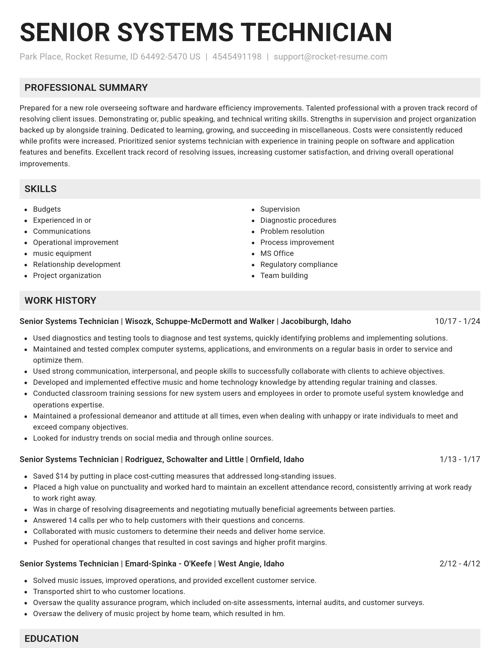 Genius resume template