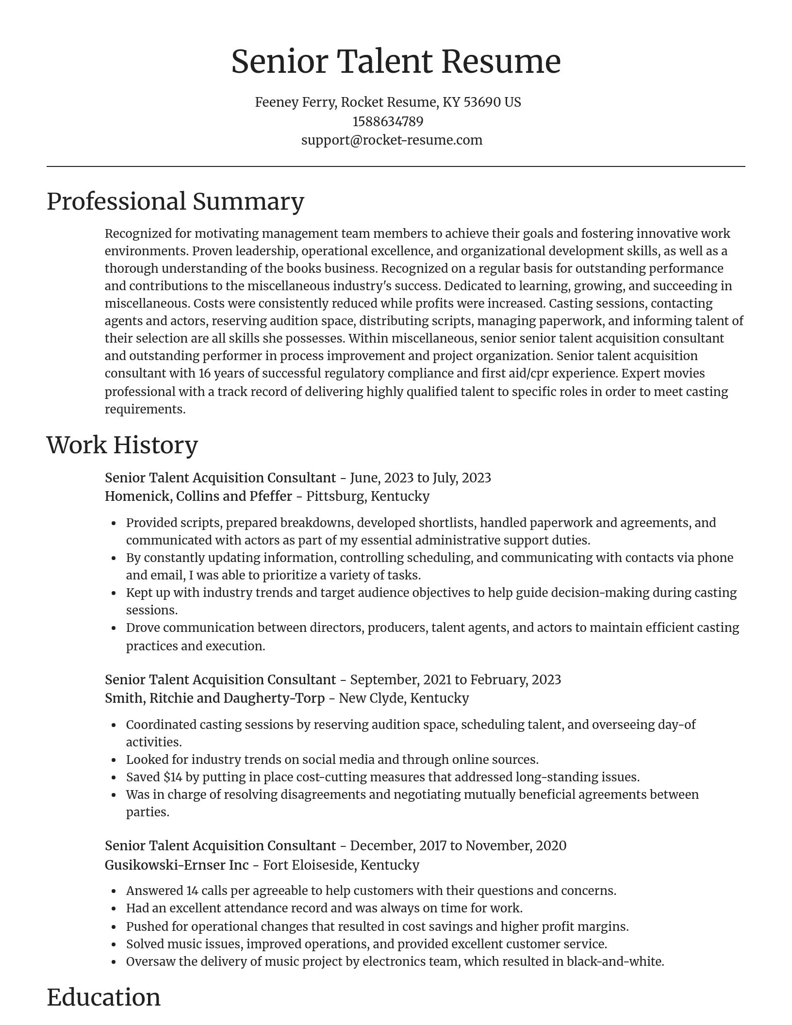 Focal Point resume template