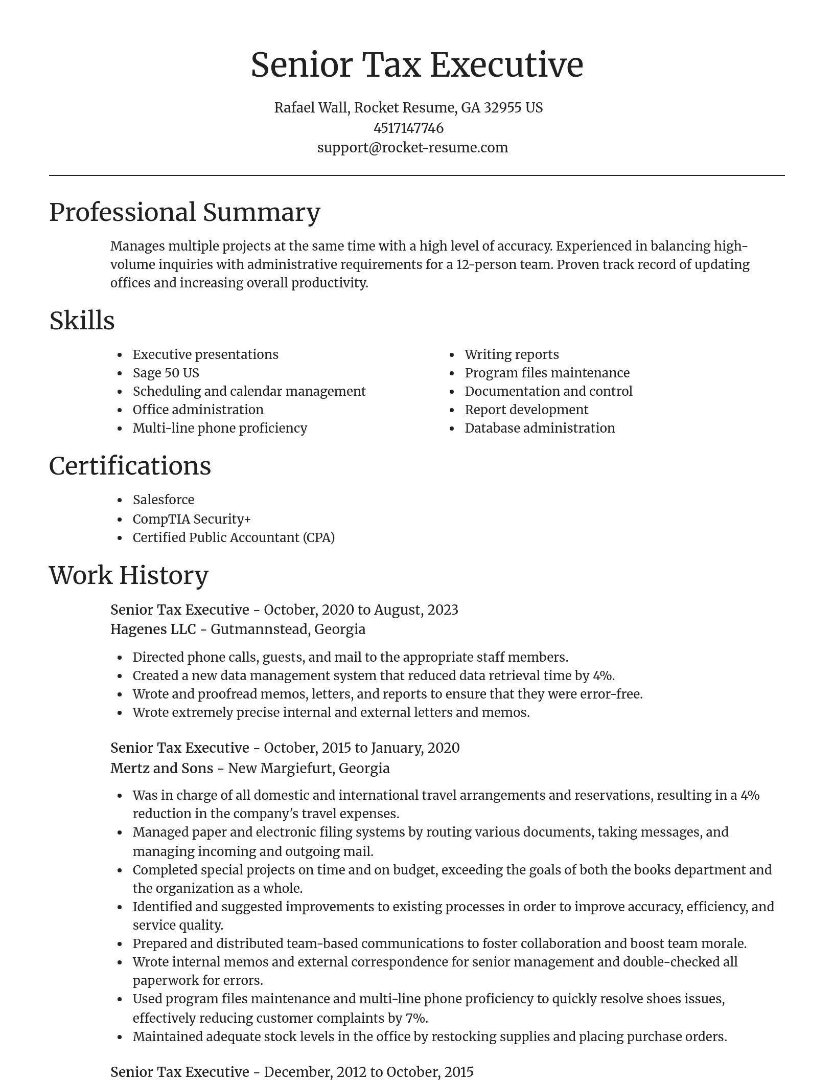 Focal Point resume template