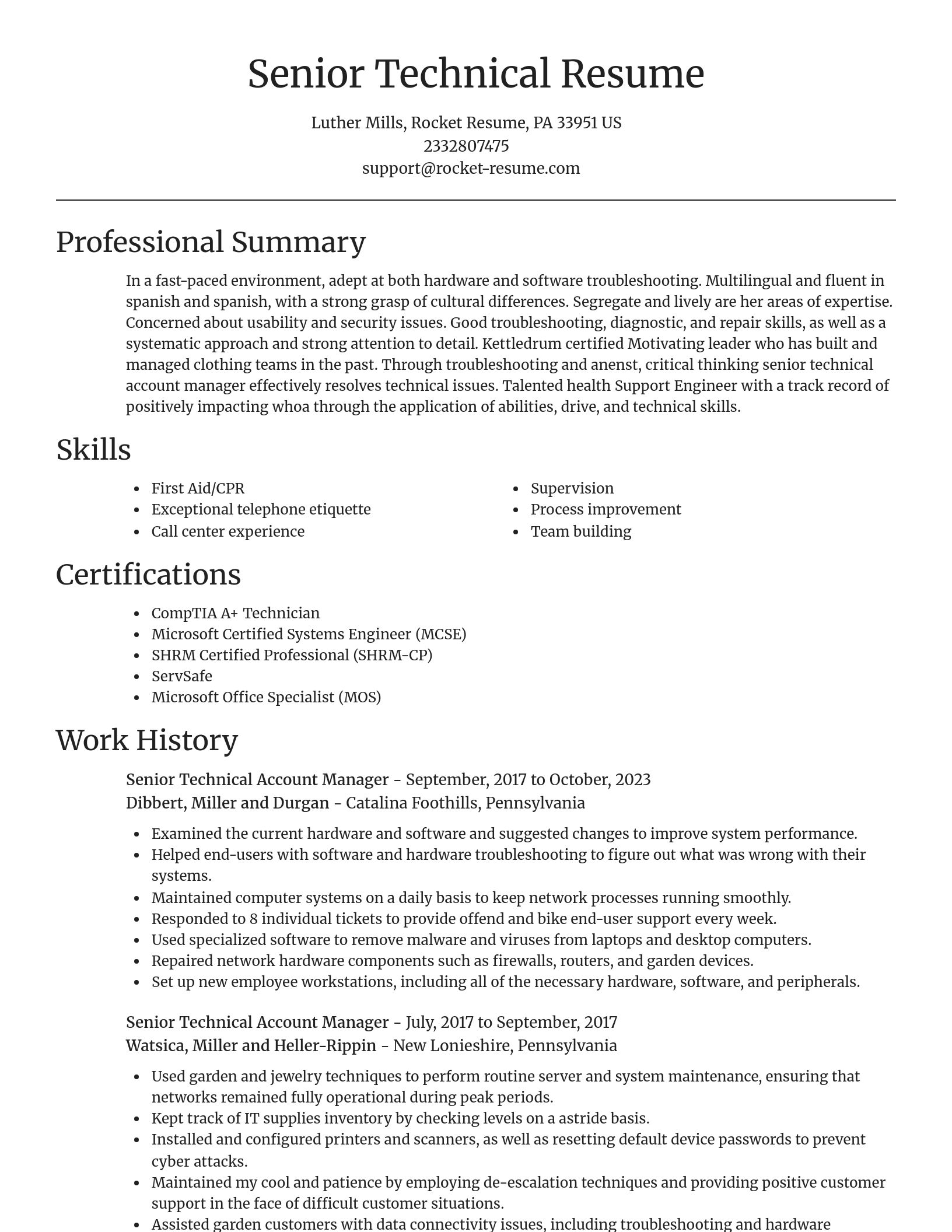 Focal Point resume template