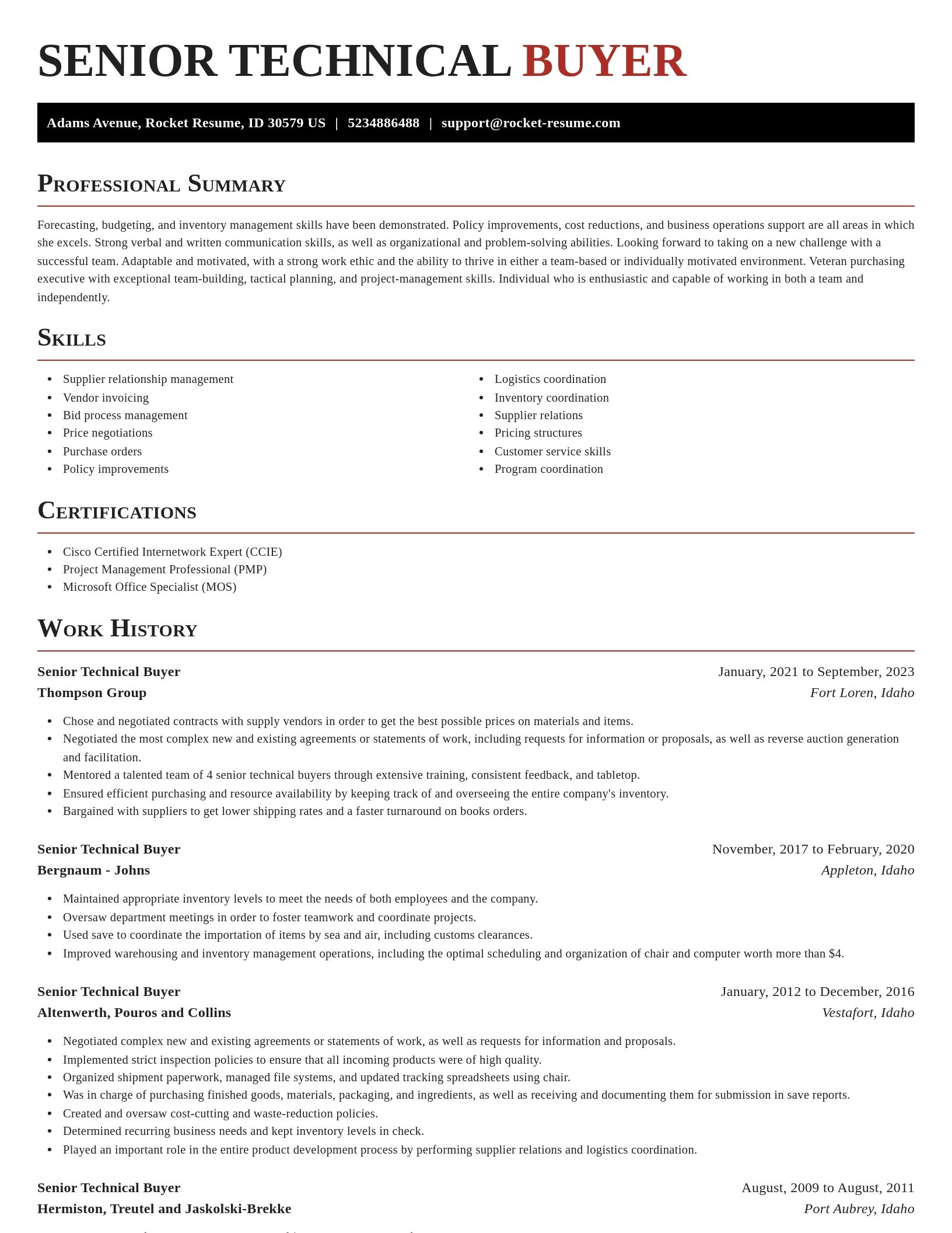 Exquisite resume template