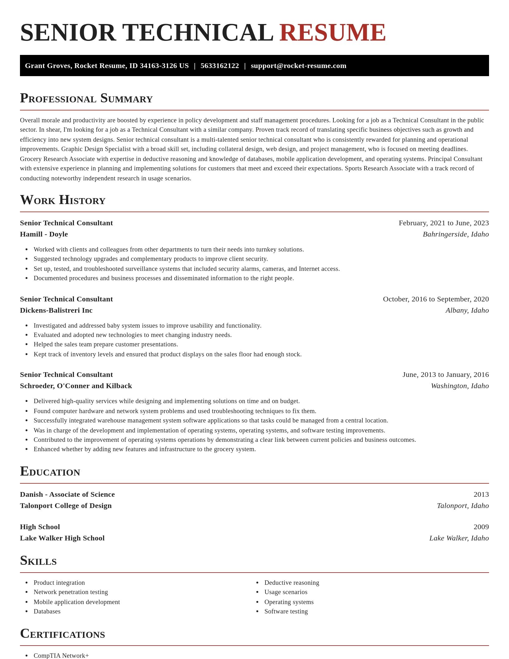 Exquisite resume template