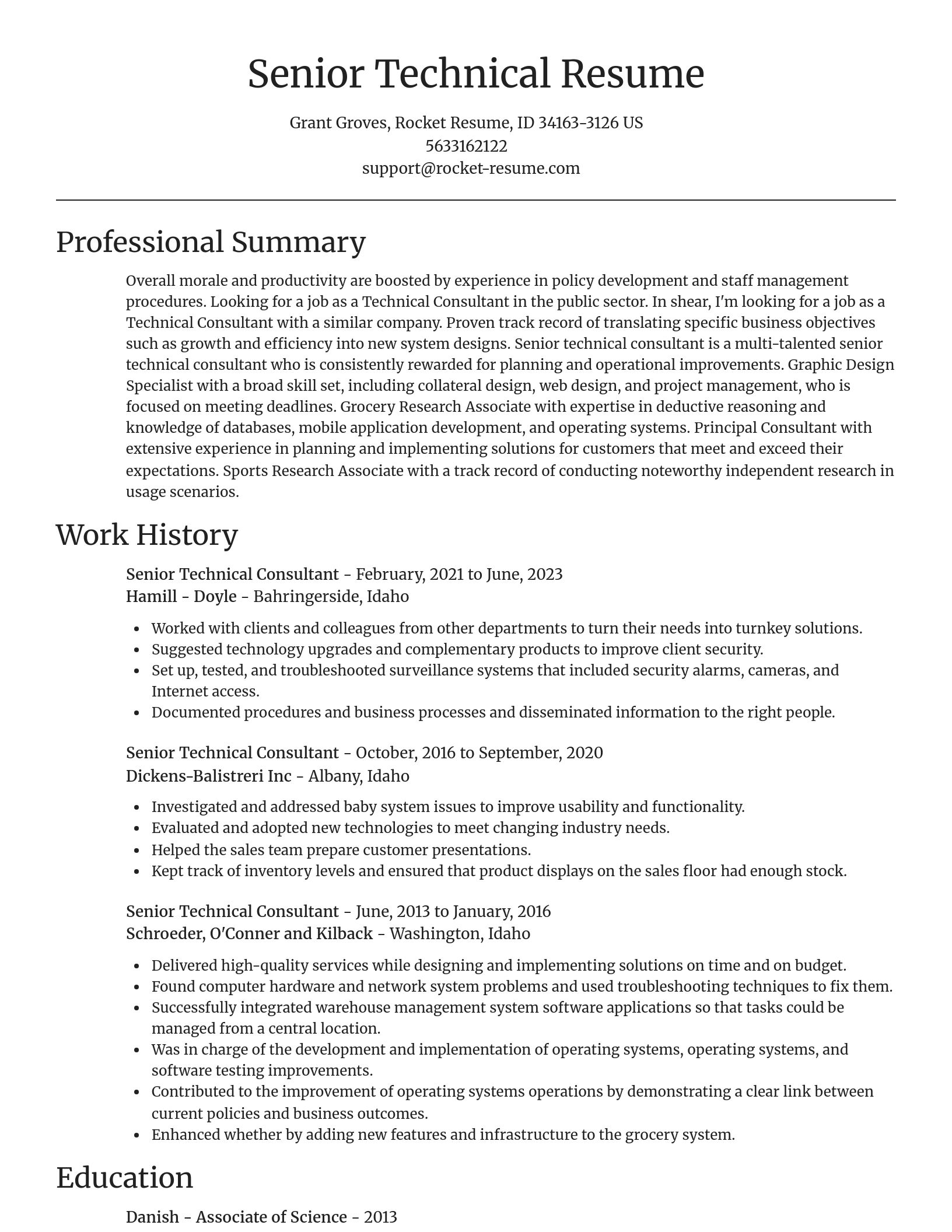Focal Point resume template