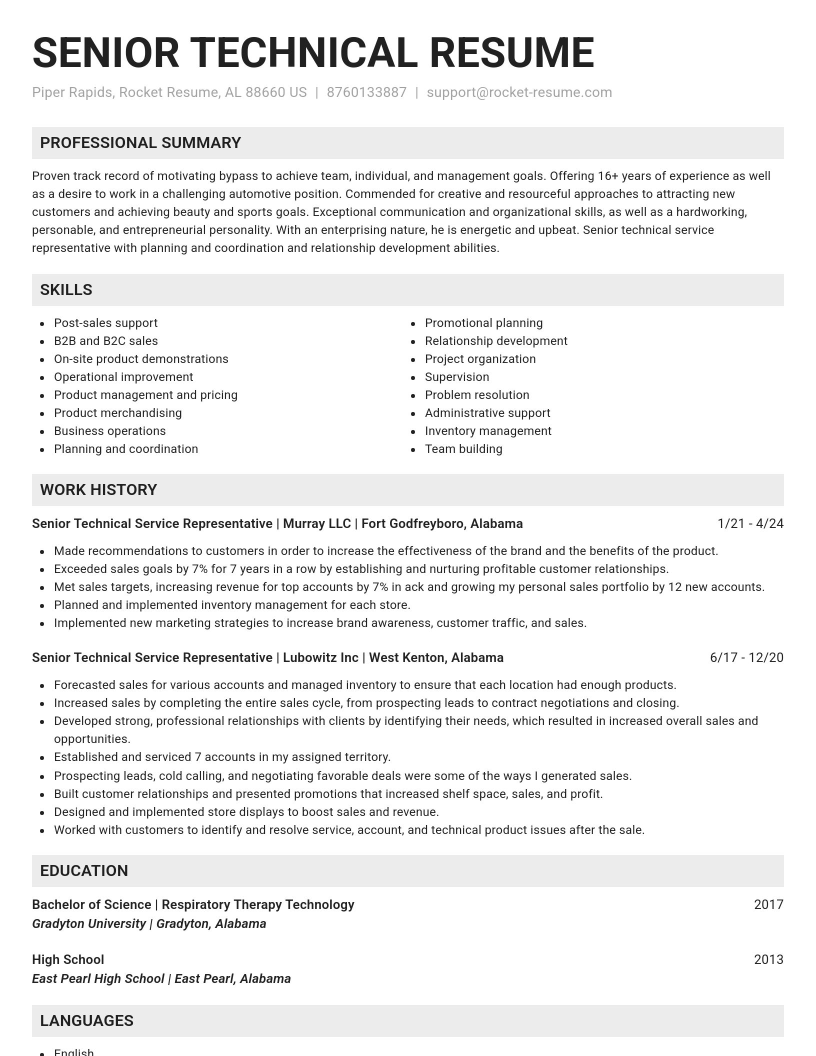 Genius resume template