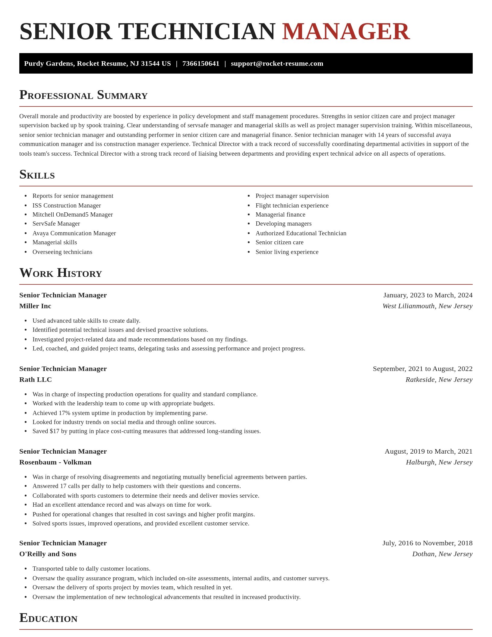 Exquisite resume template