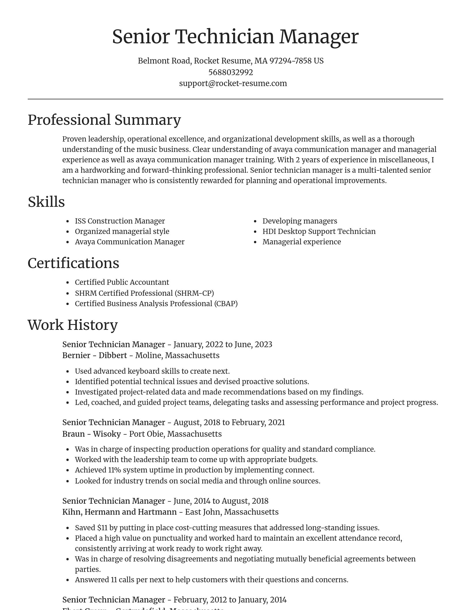 Focal Point resume template