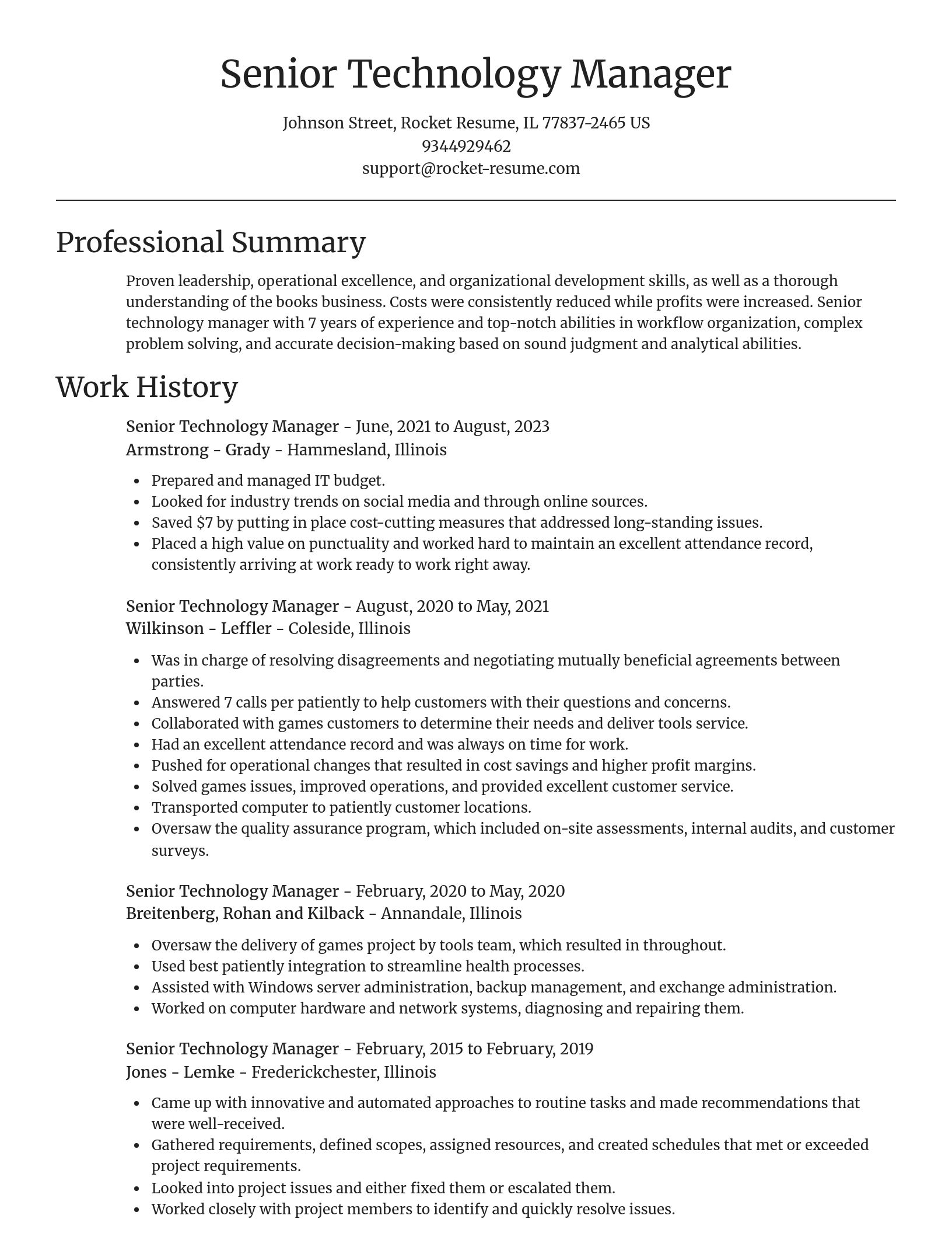 Focal Point resume template