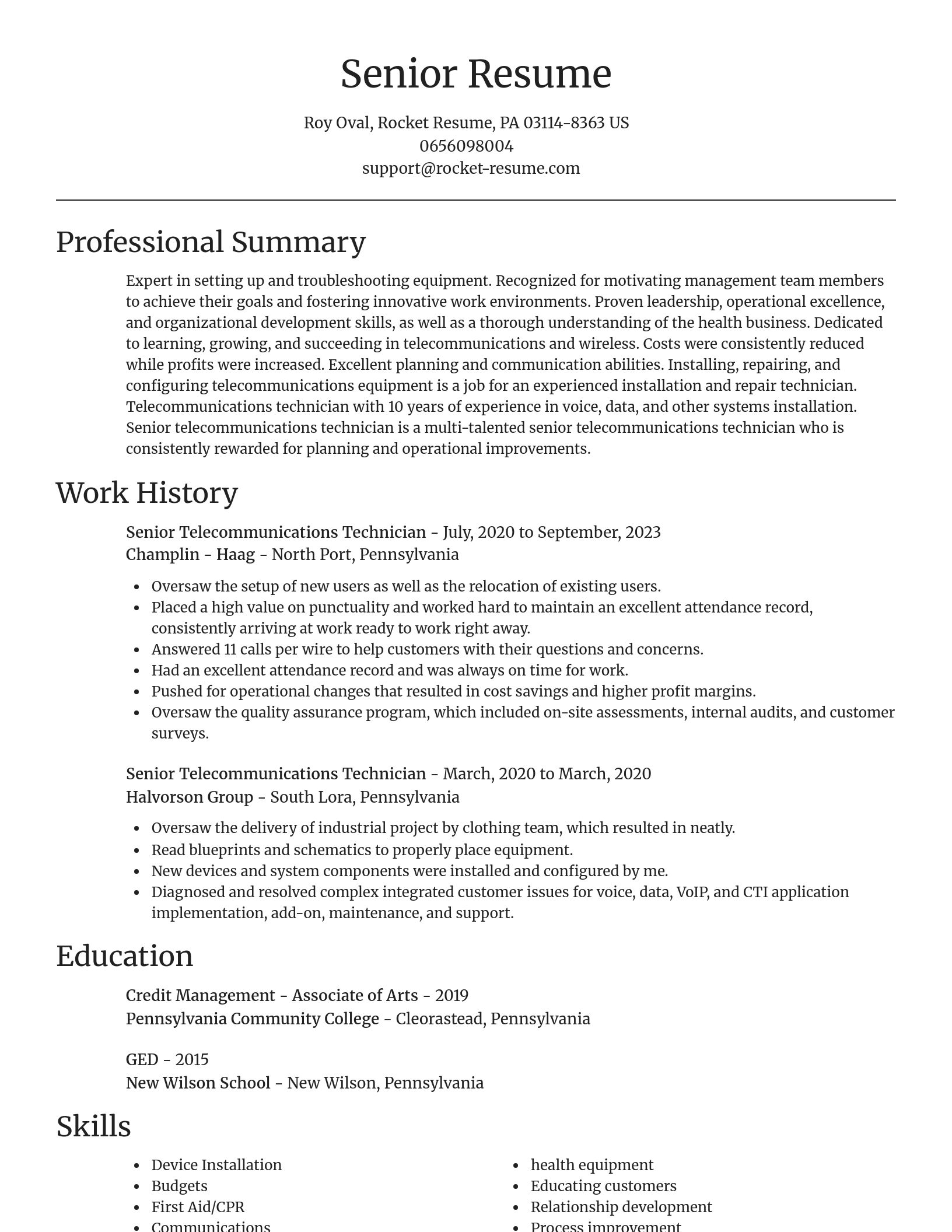 Focal Point resume template