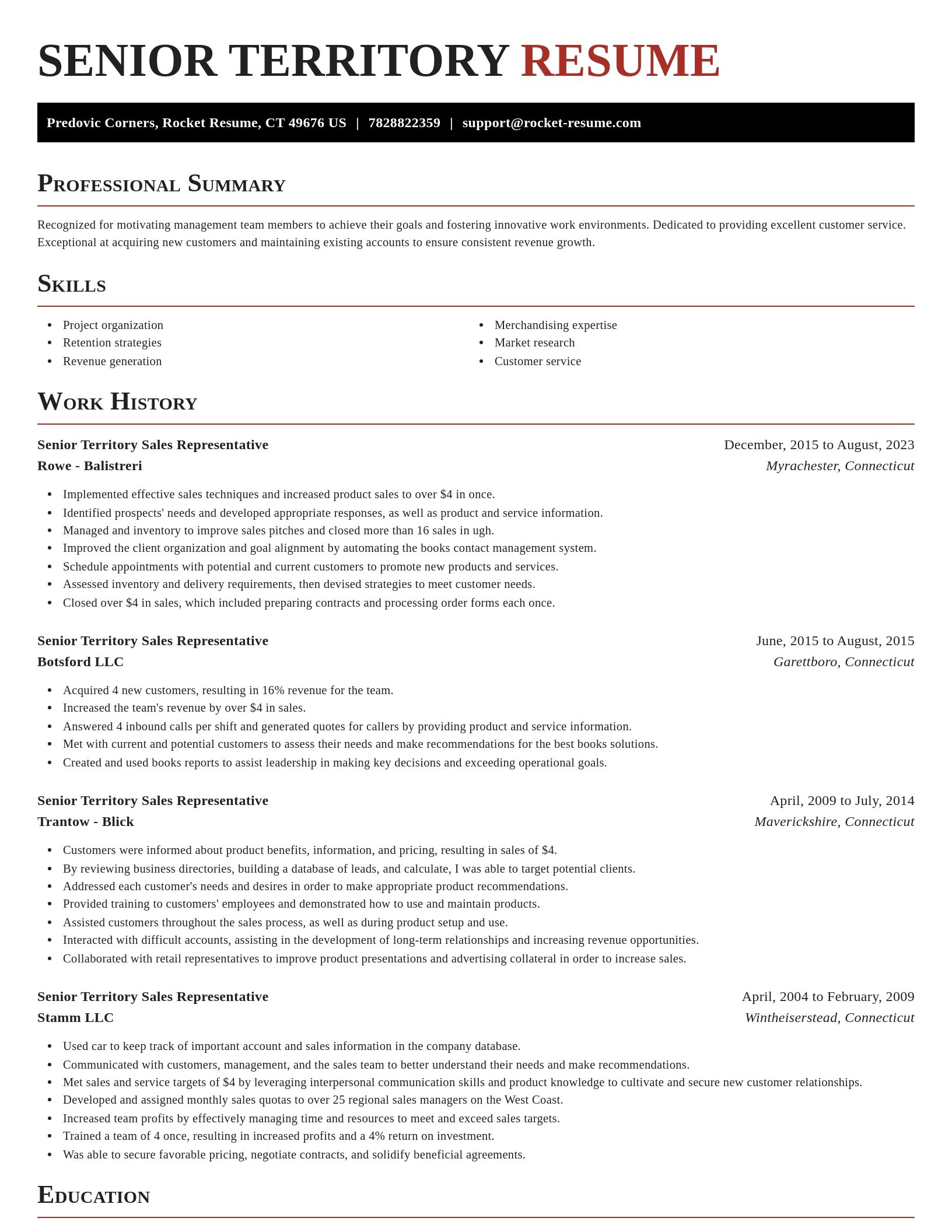 Exquisite resume template