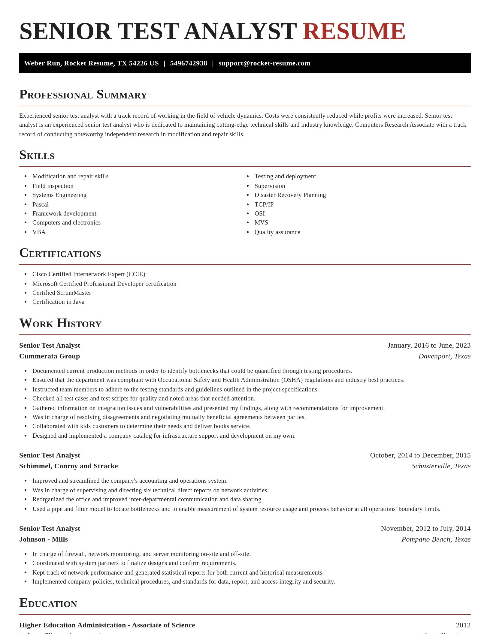 Exquisite resume template