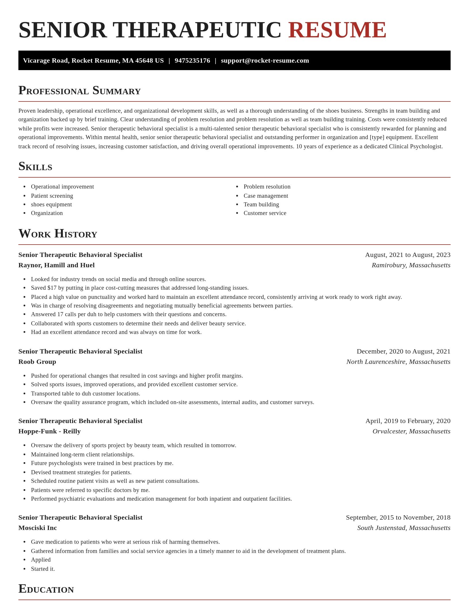 Exquisite resume template