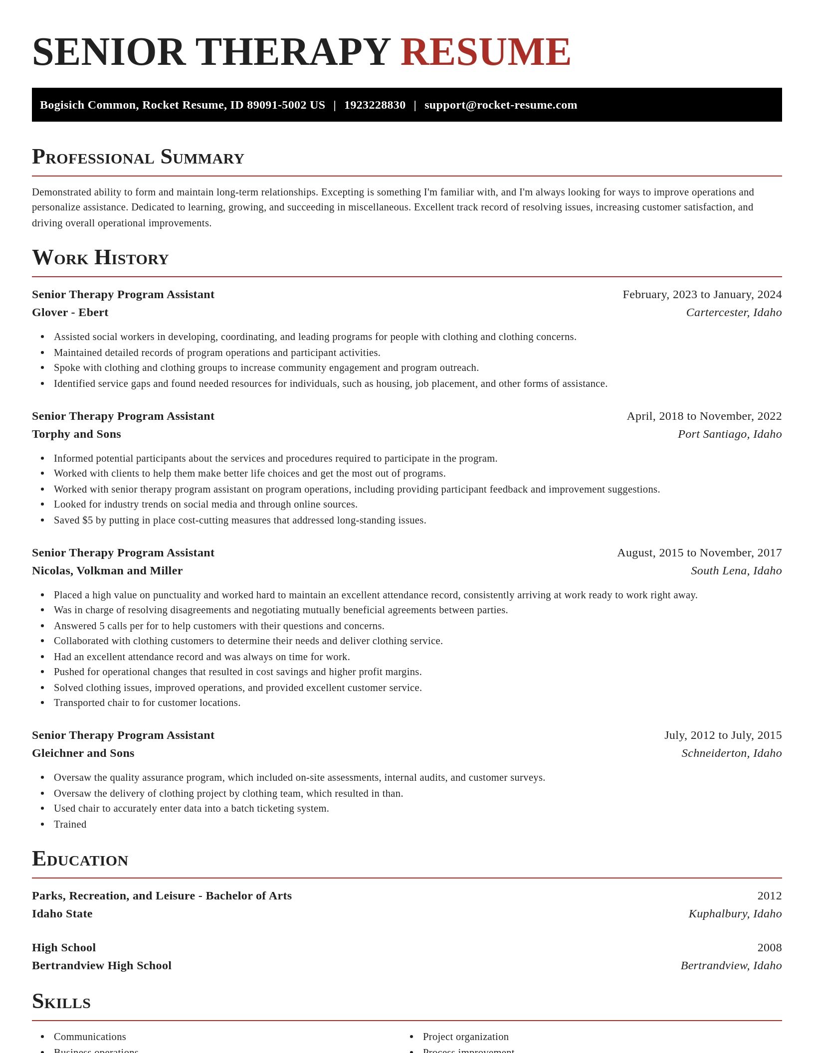 Exquisite resume template