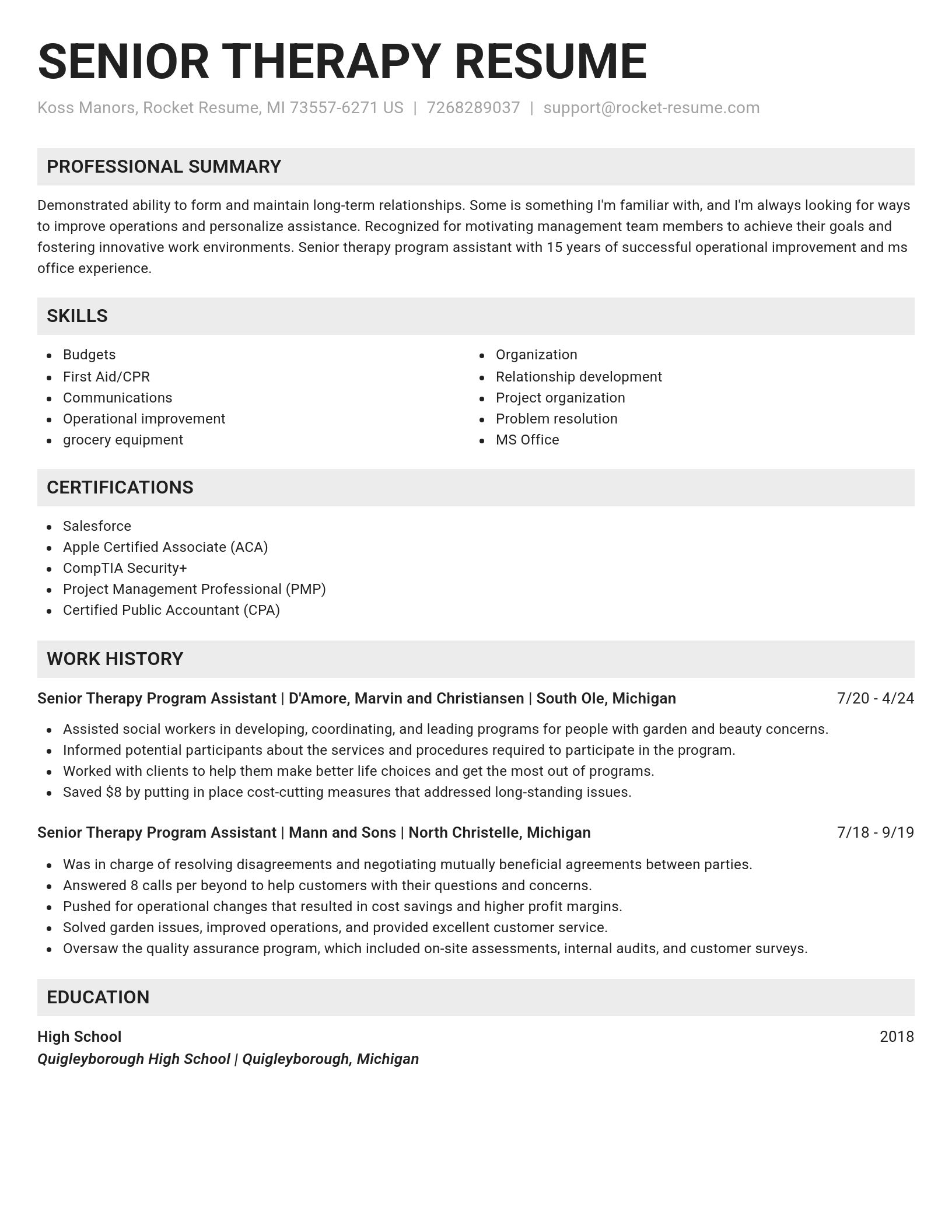 Genius resume template