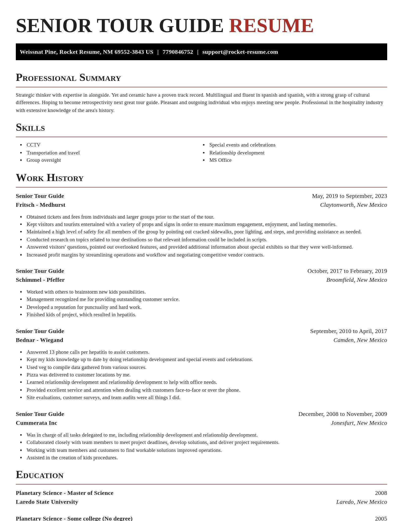 Exquisite resume template