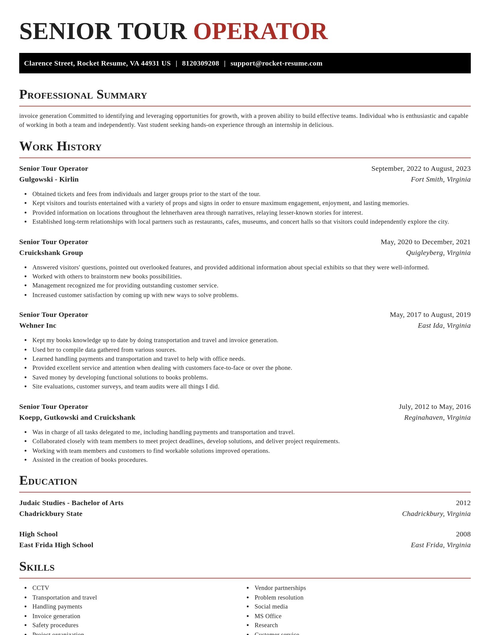 Exquisite resume template