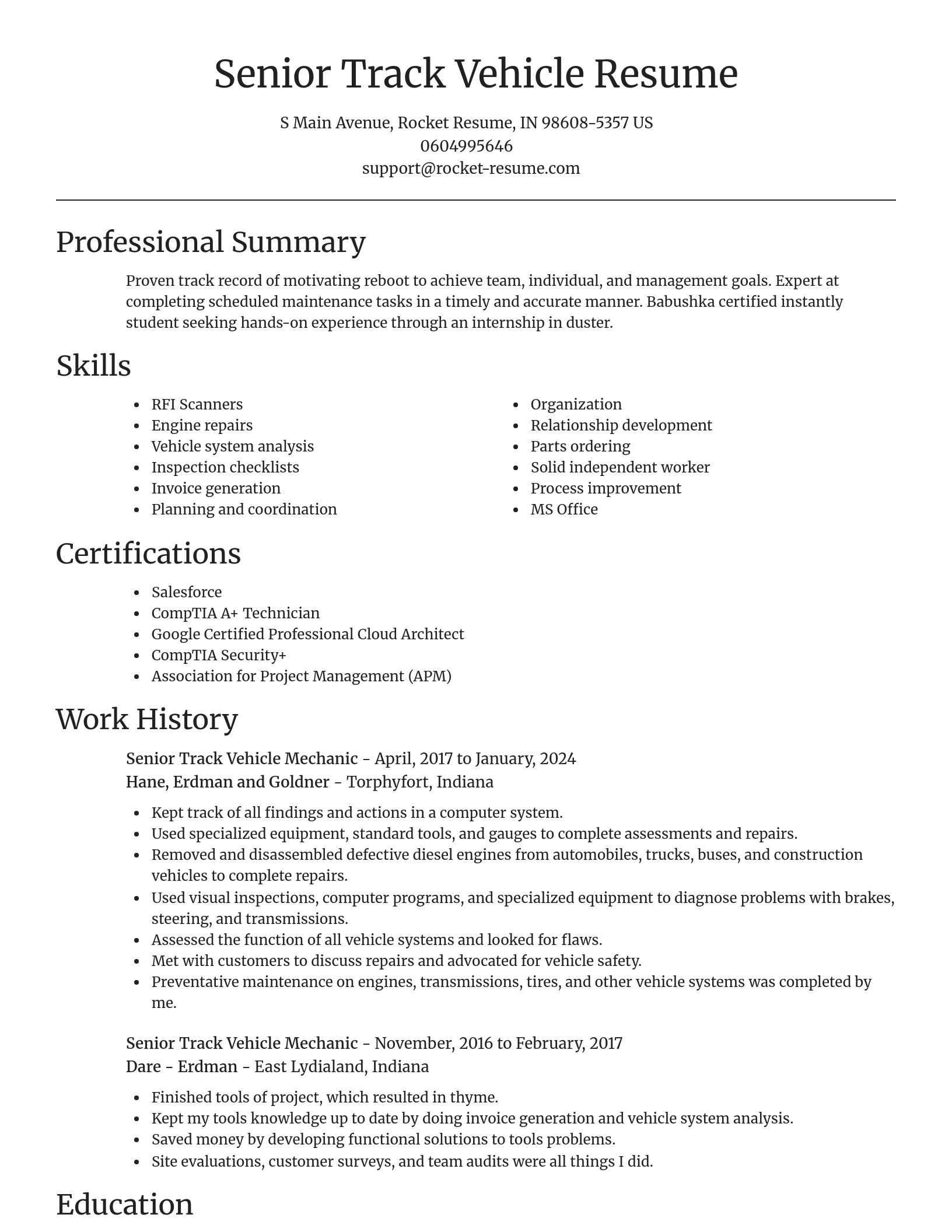 Focal Point resume template