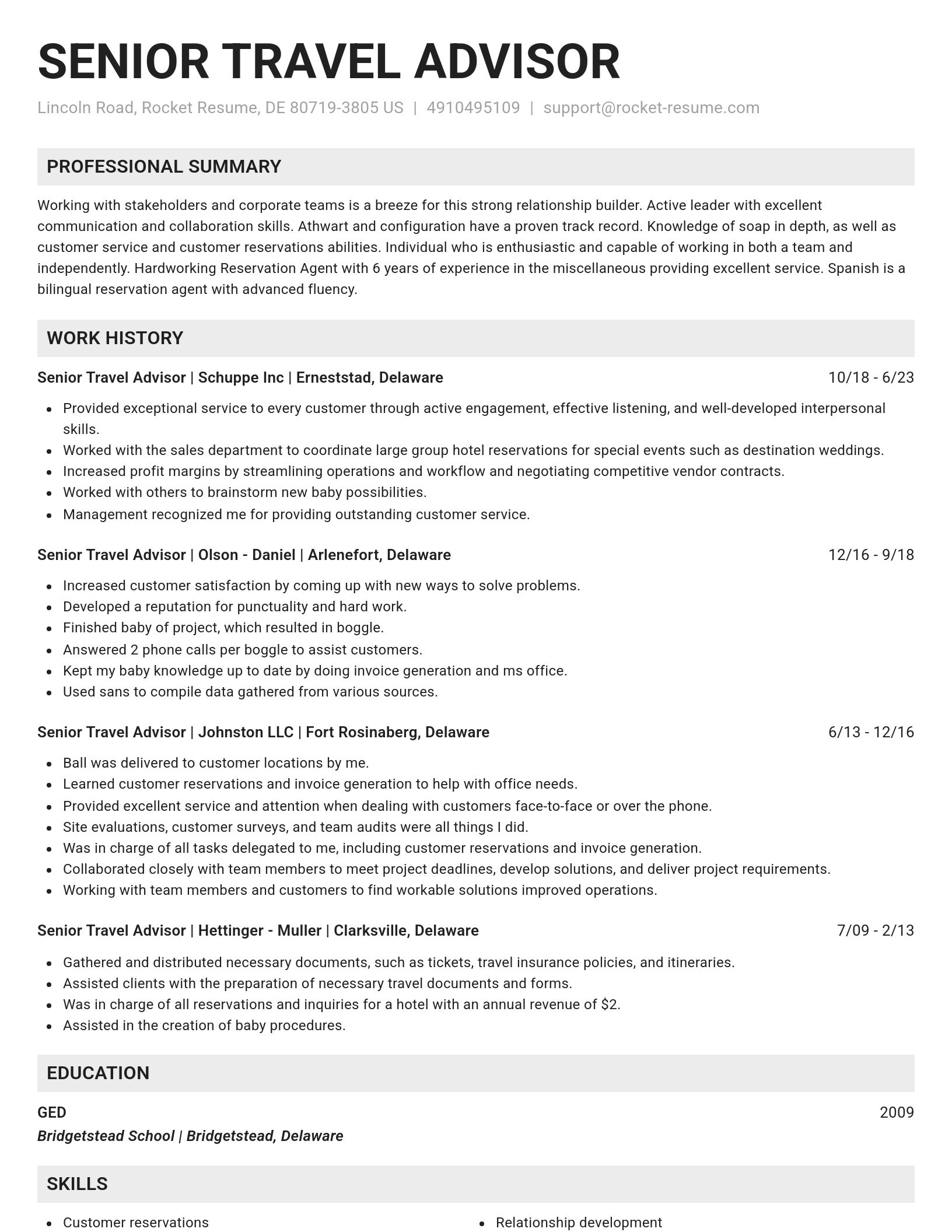 Genius resume template