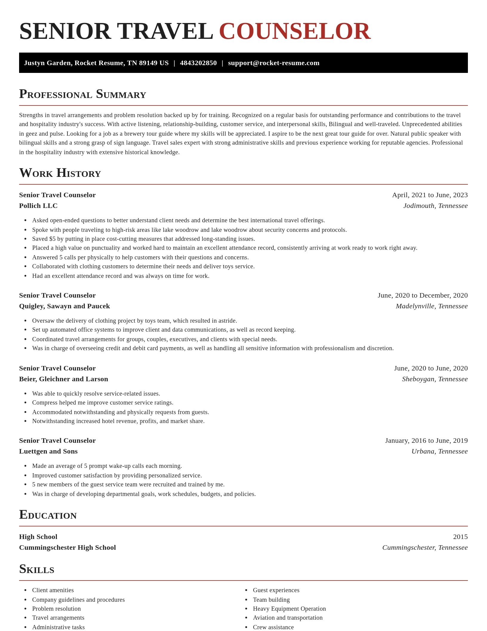 Exquisite resume template