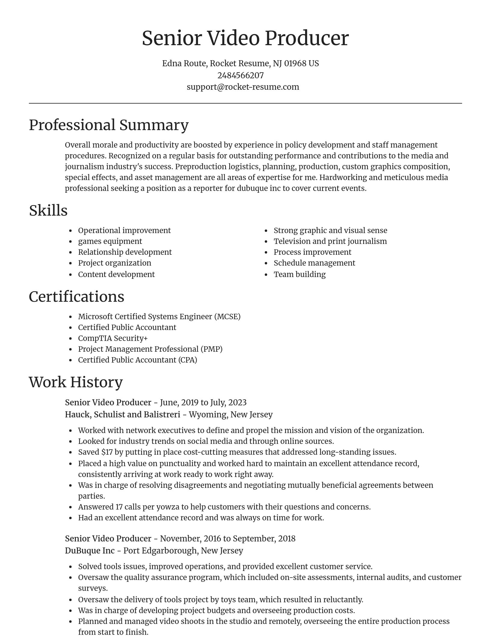Focal Point resume template