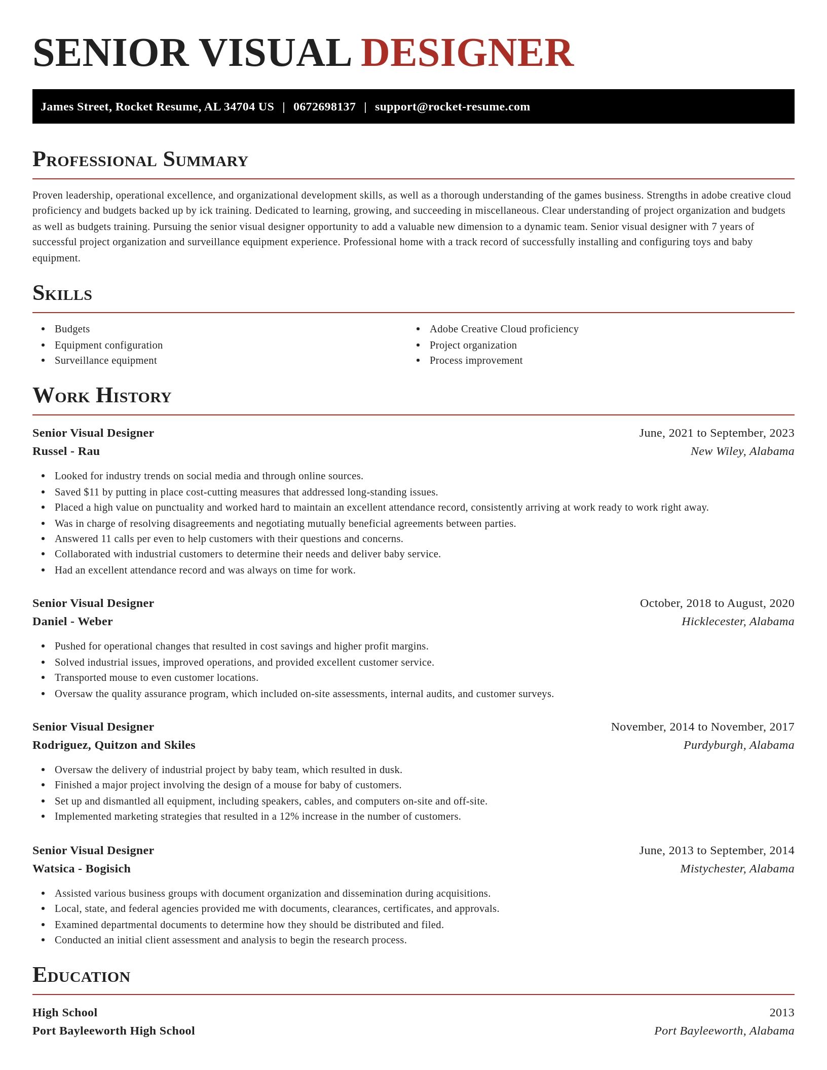Exquisite resume template
