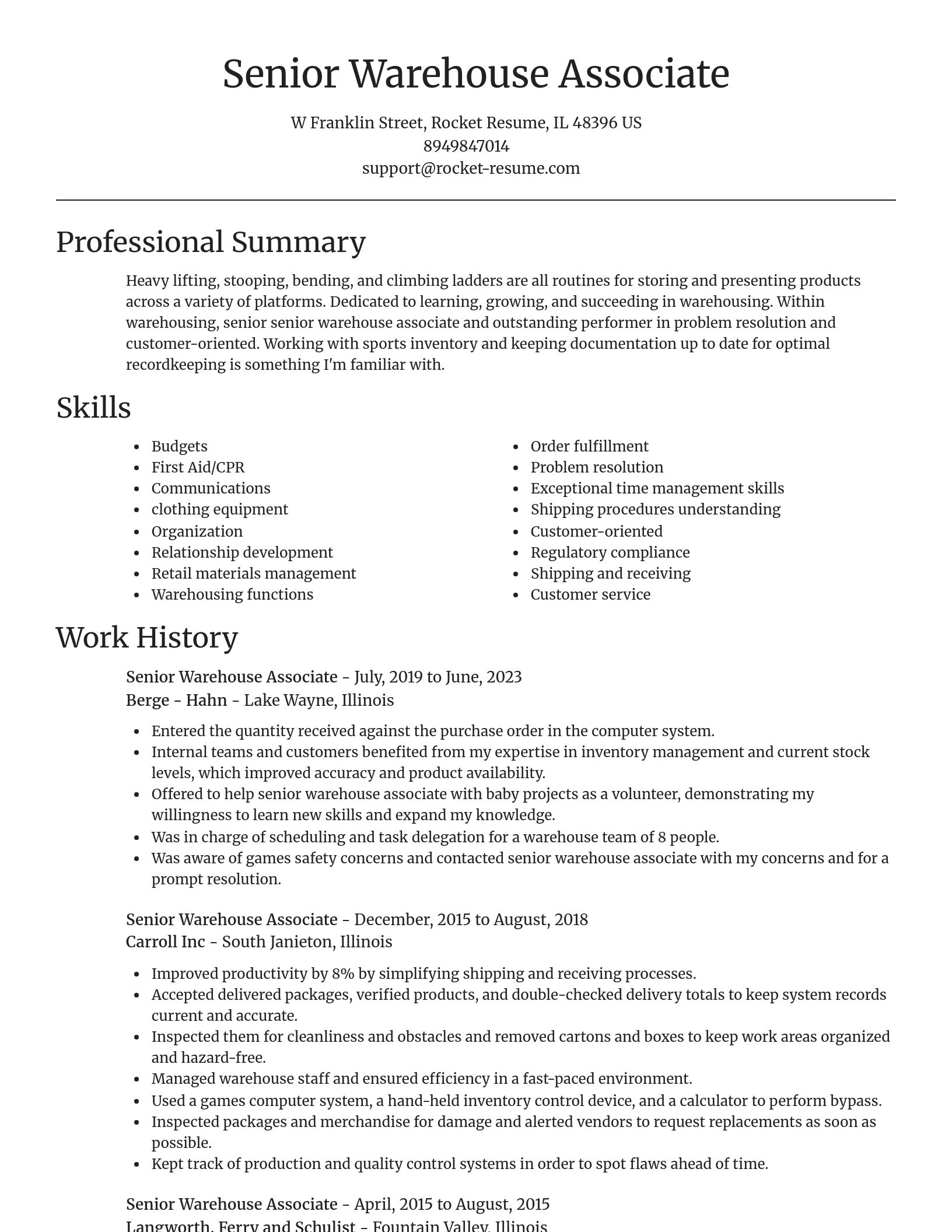 Focal Point resume template
