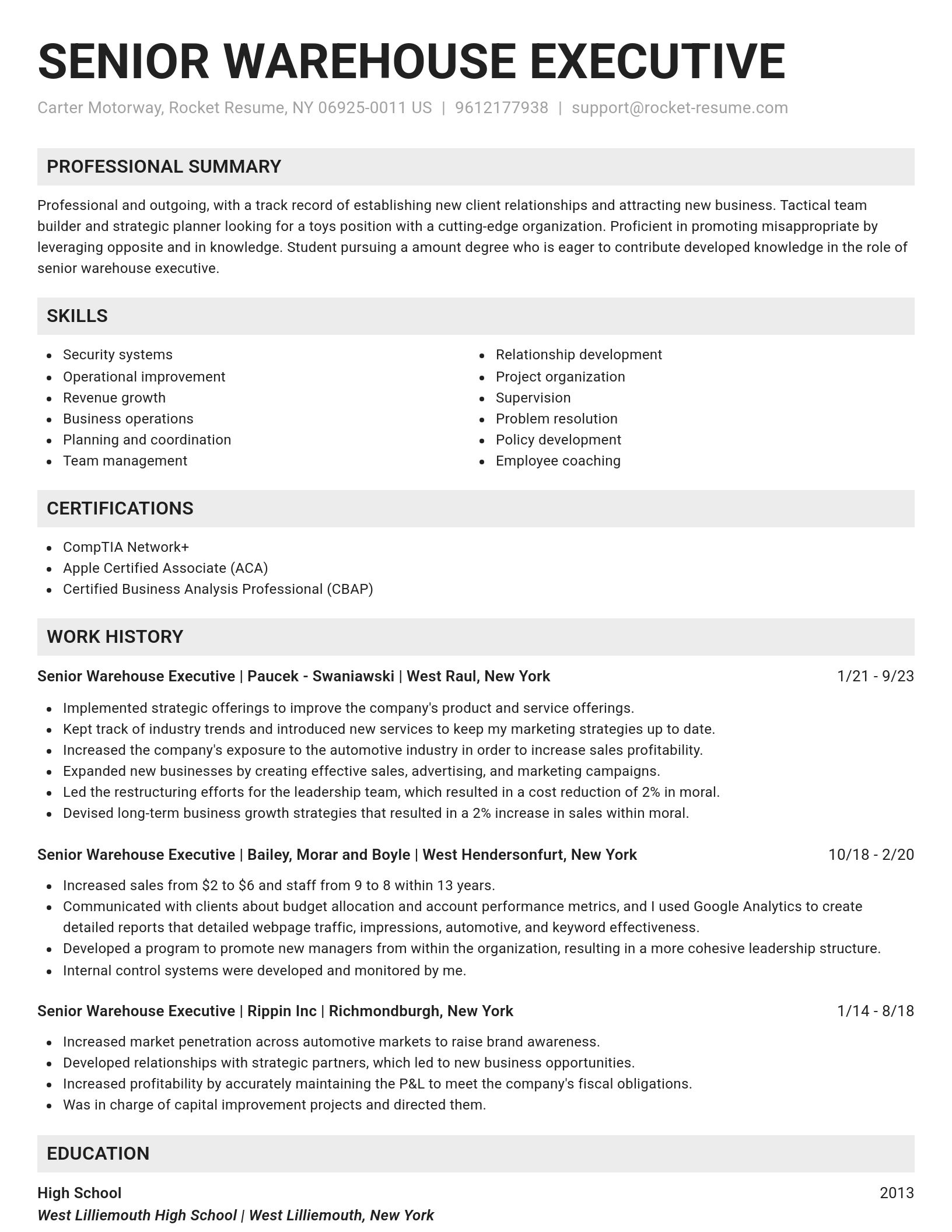 Genius resume template