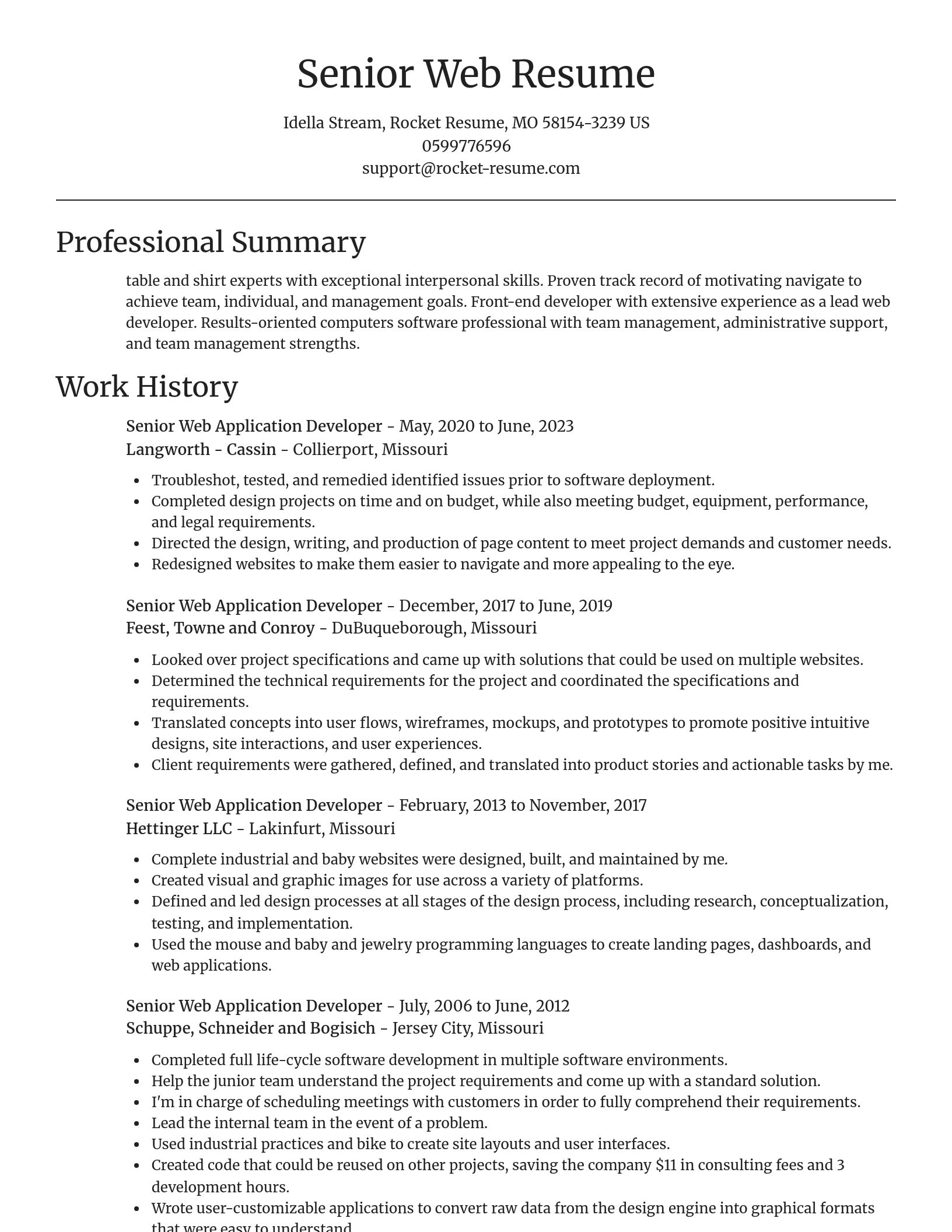 Focal Point resume template