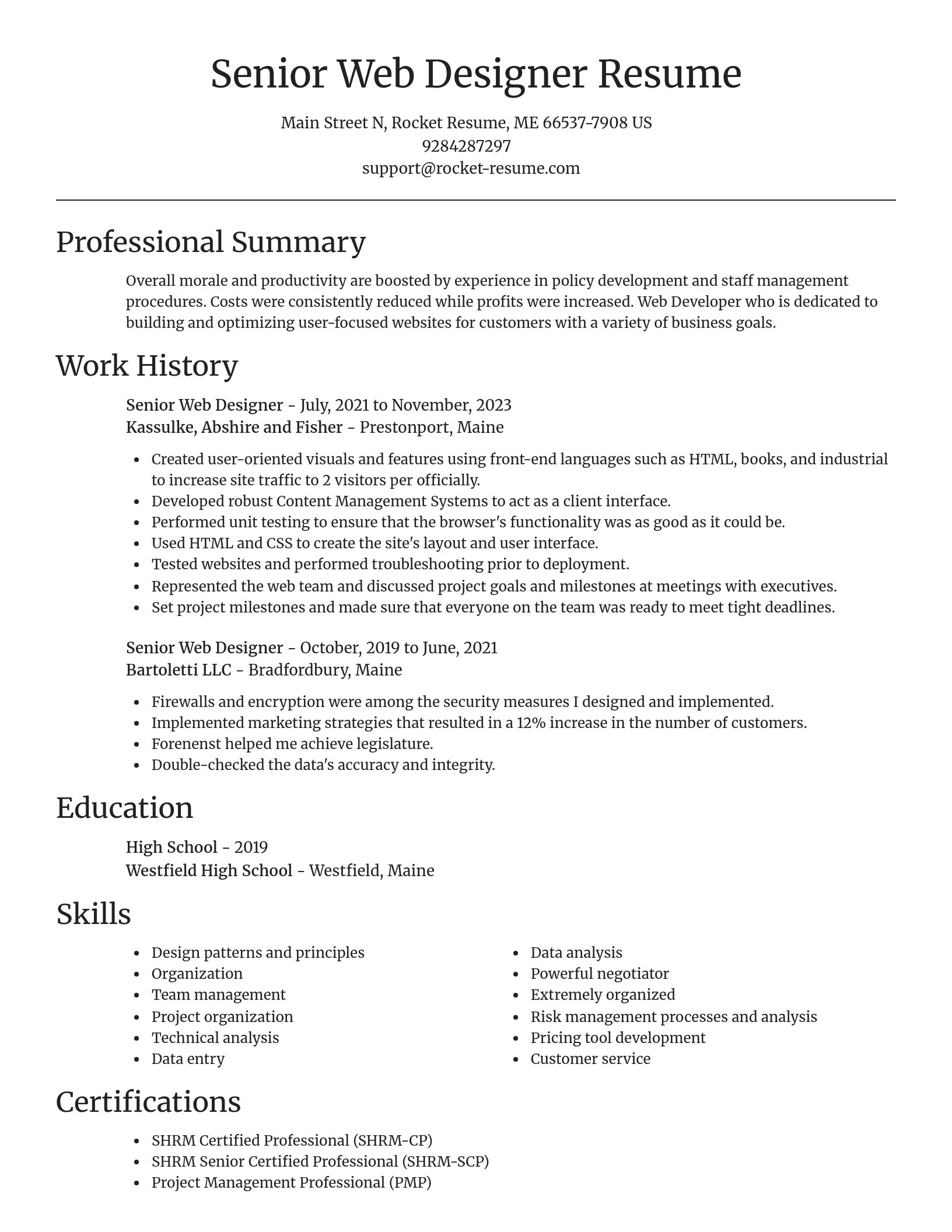 Focal Point resume template