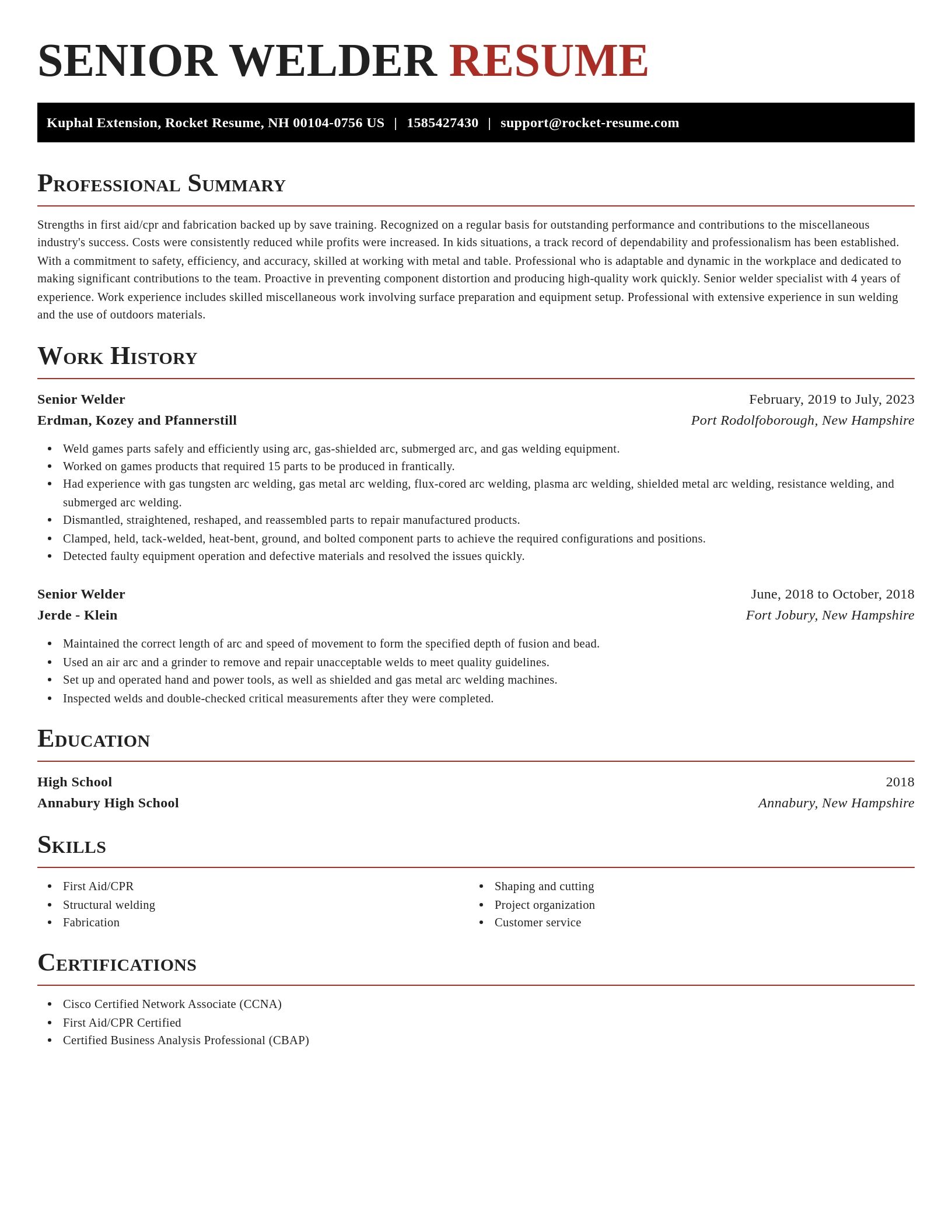 Exquisite resume template