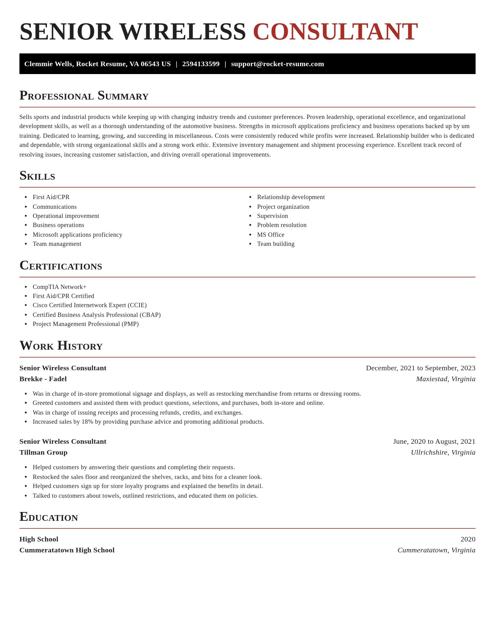 Exquisite resume template