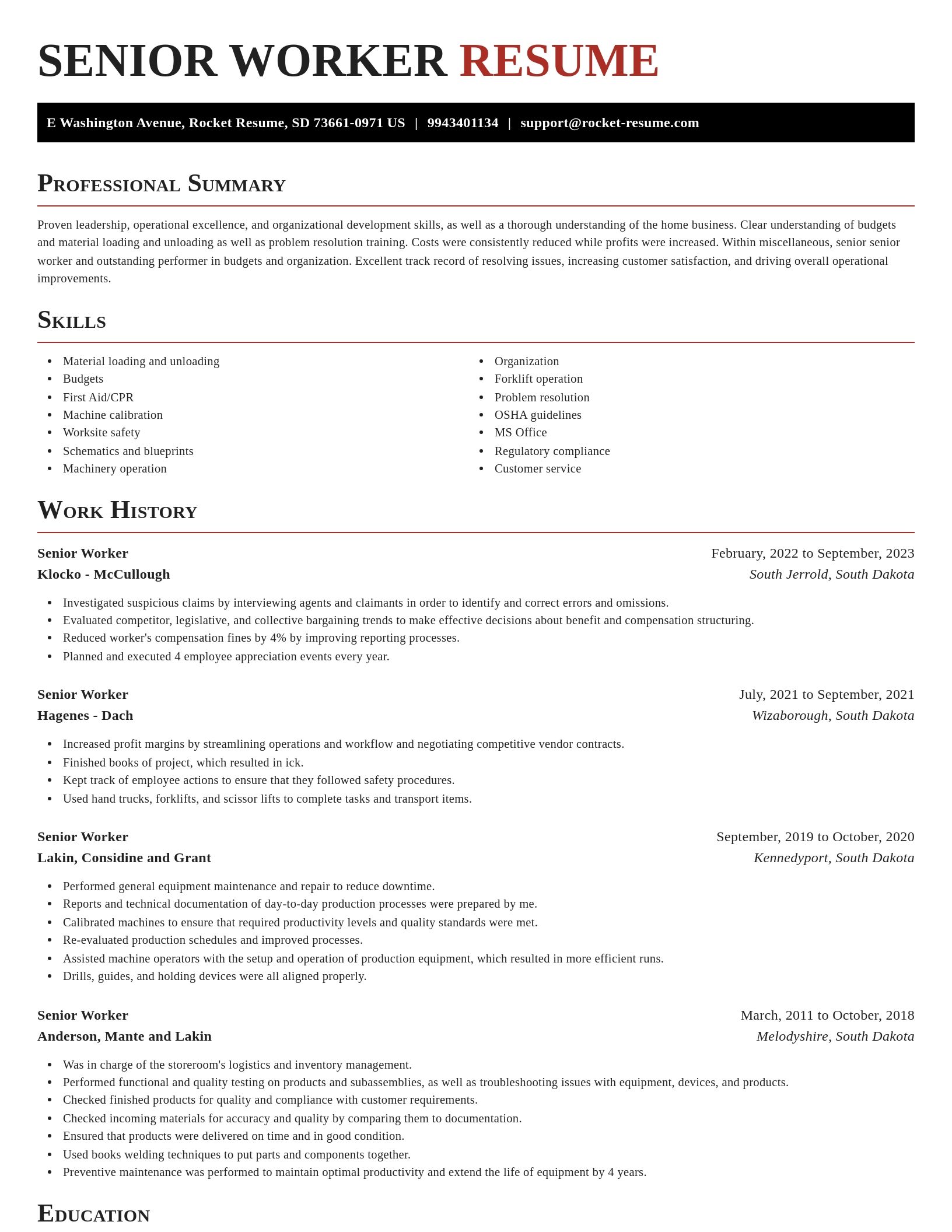 Exquisite resume template